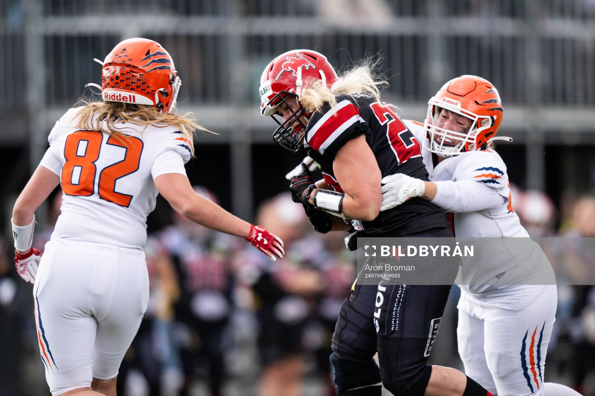 Carlstad Crusaders Gaby Knops och Copenhagen Raptors