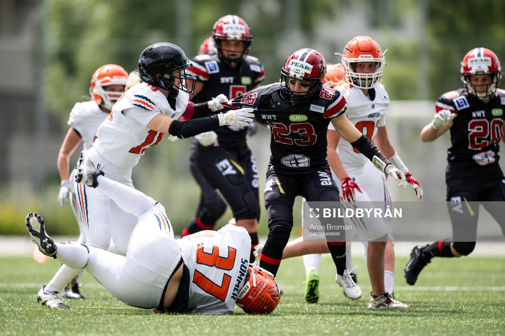 Copenhagen Raptors Emilie Larsen och Carlstad Crusaders