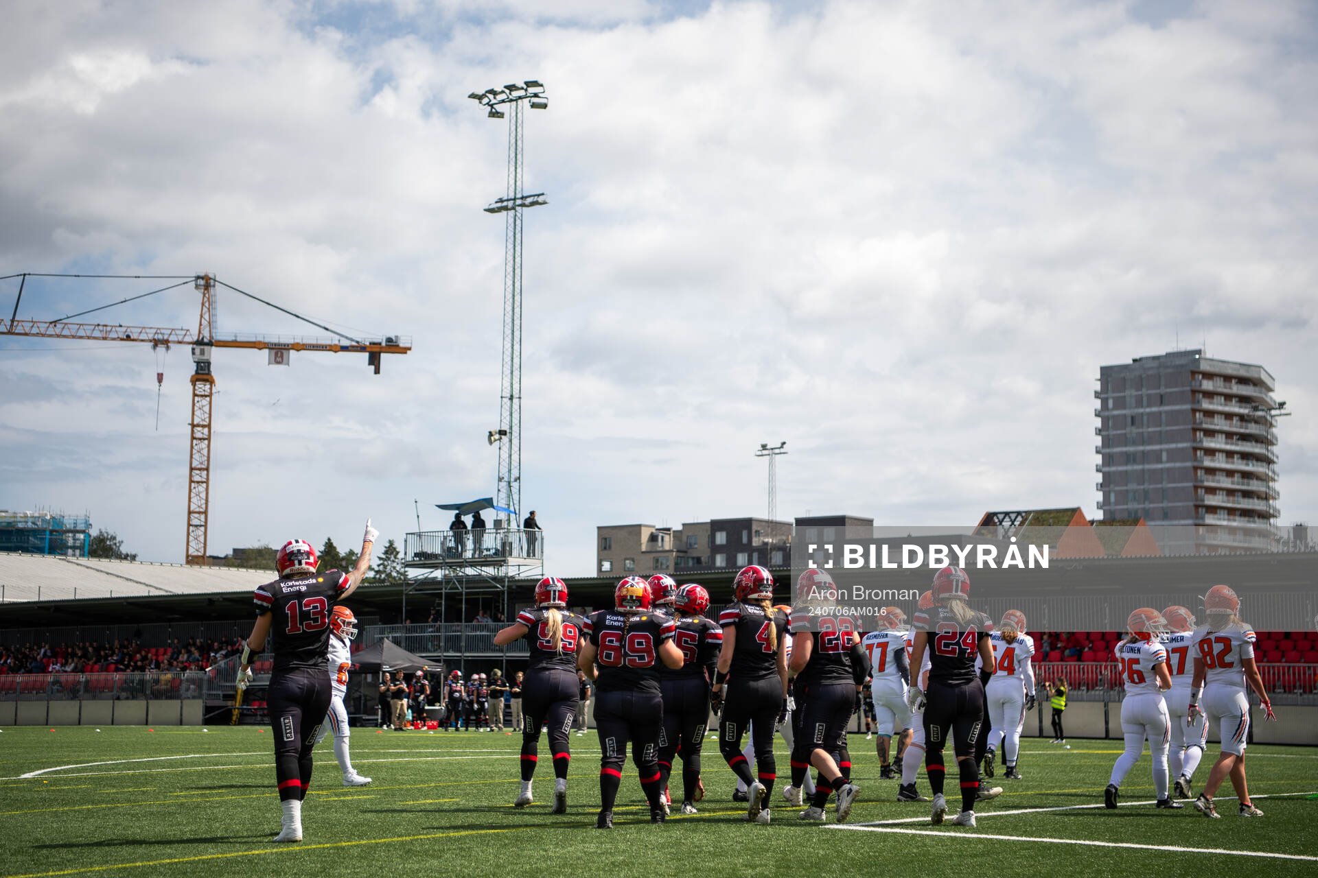 Carlstad Crusaders spelare jublar