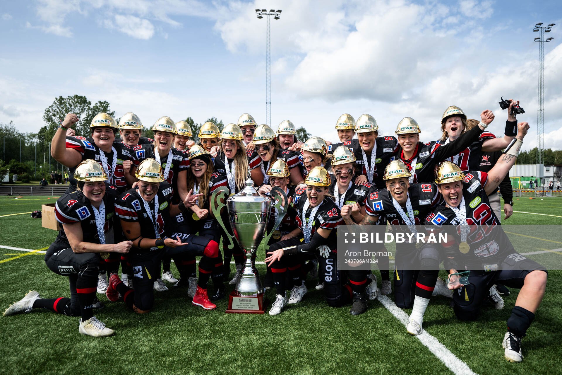 Carlstad Crusaders spelare jublar