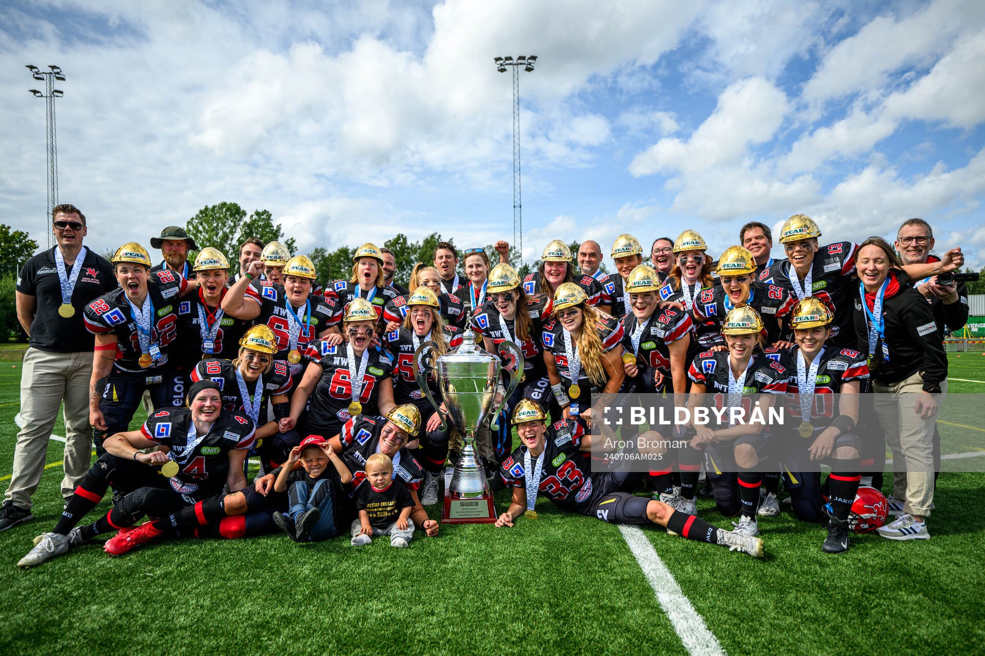 Carlstad Crusaders spelare jublar