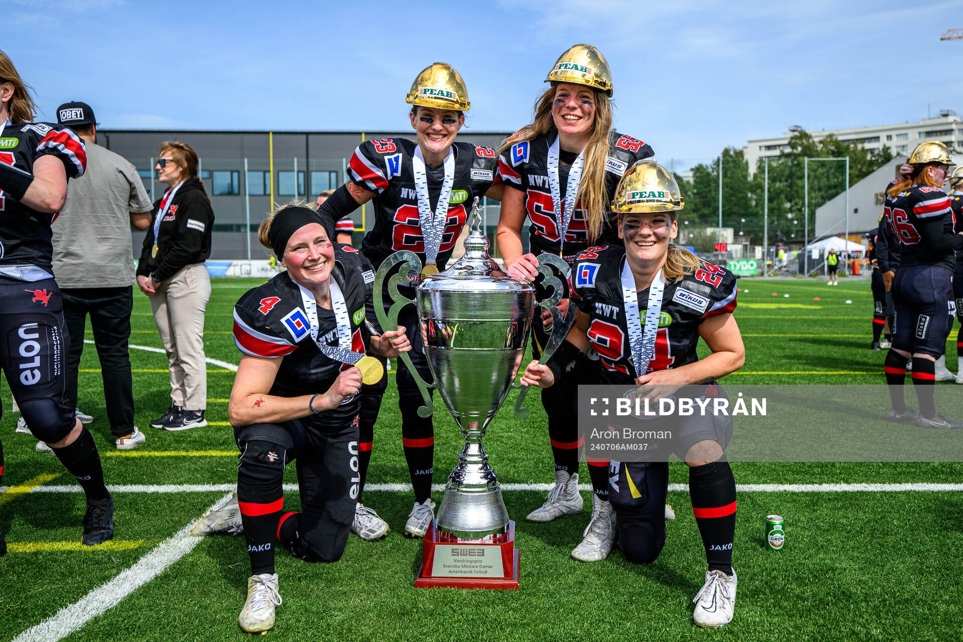 Carlstad Crusaders Sara Lidner, Svea Sköld, Linda Widberg