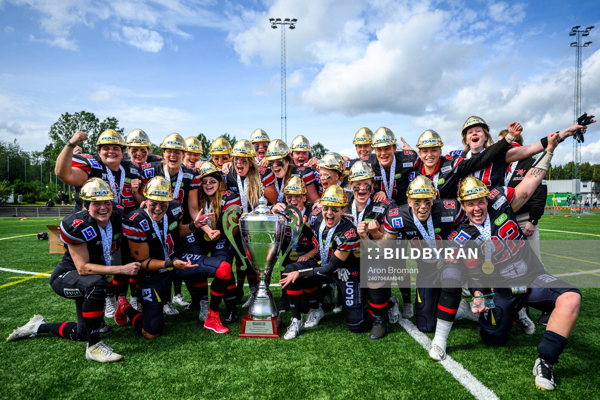 Carlstad Crusaders spelare jublar