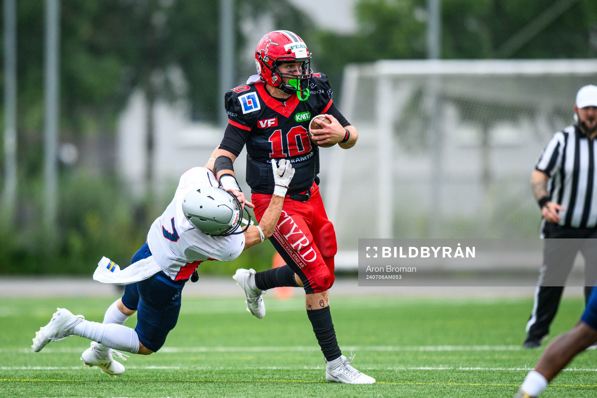 Stockholm Mean Machines Leo Spagnoli och Carlstad Crusaders