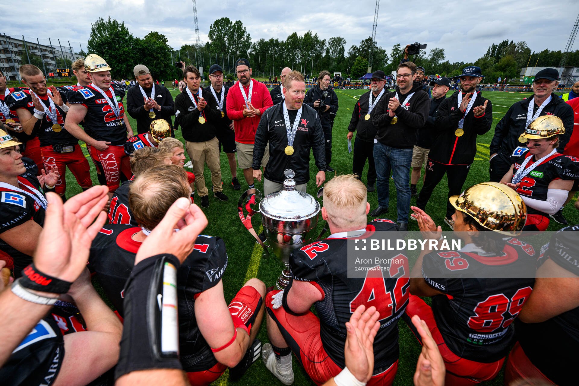 Carlstad Crusaders huvudtränare Christian Forsman och