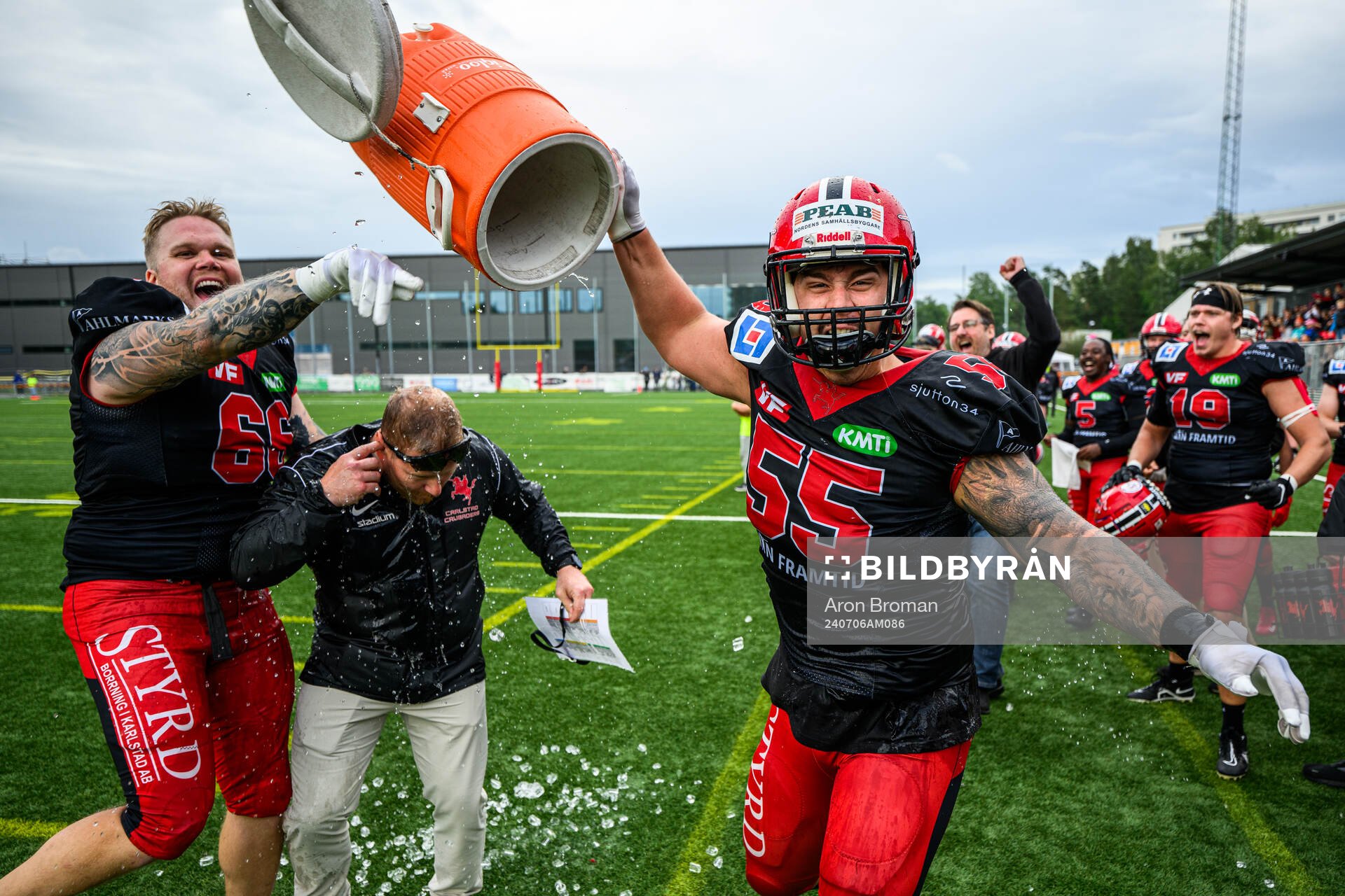 Carlstad Crusaders Isak Berg jublar