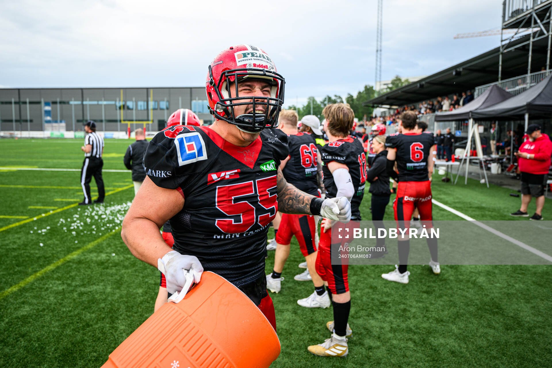 Carlstad Crusaders Isak Berg jublar