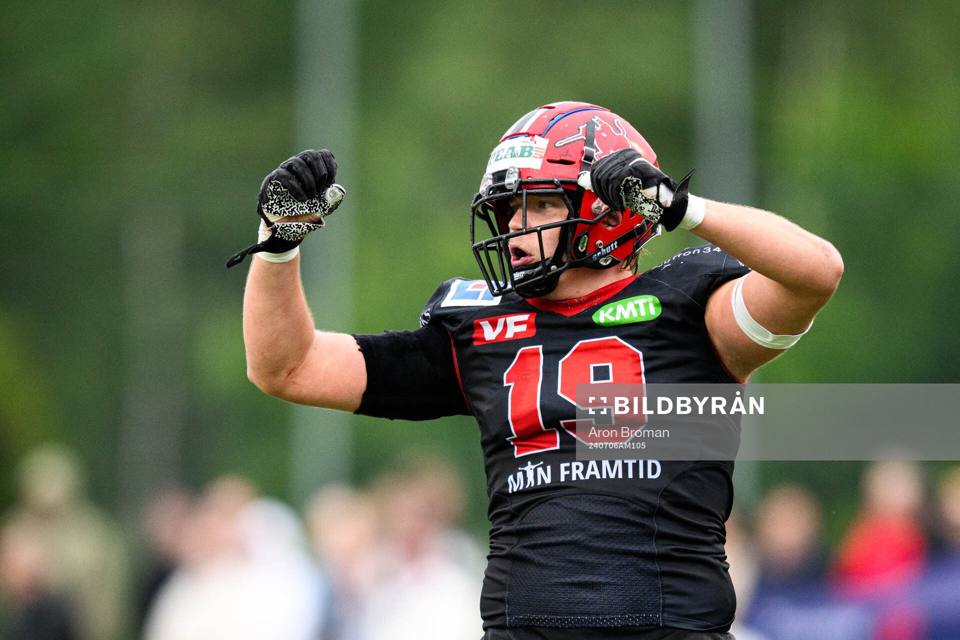 Carlstad Crusaders Adam Classon jublar