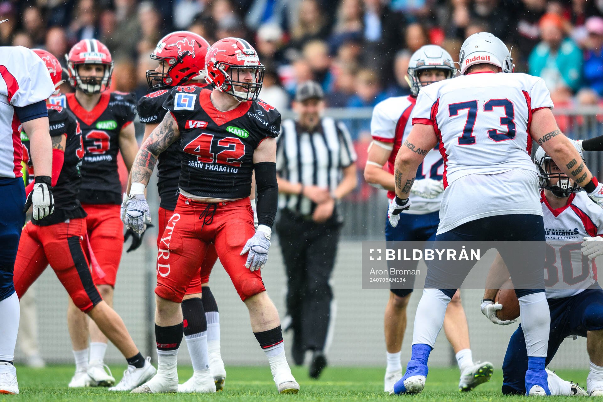 Carlstad Crusaders Mattias Eriksson reagerar