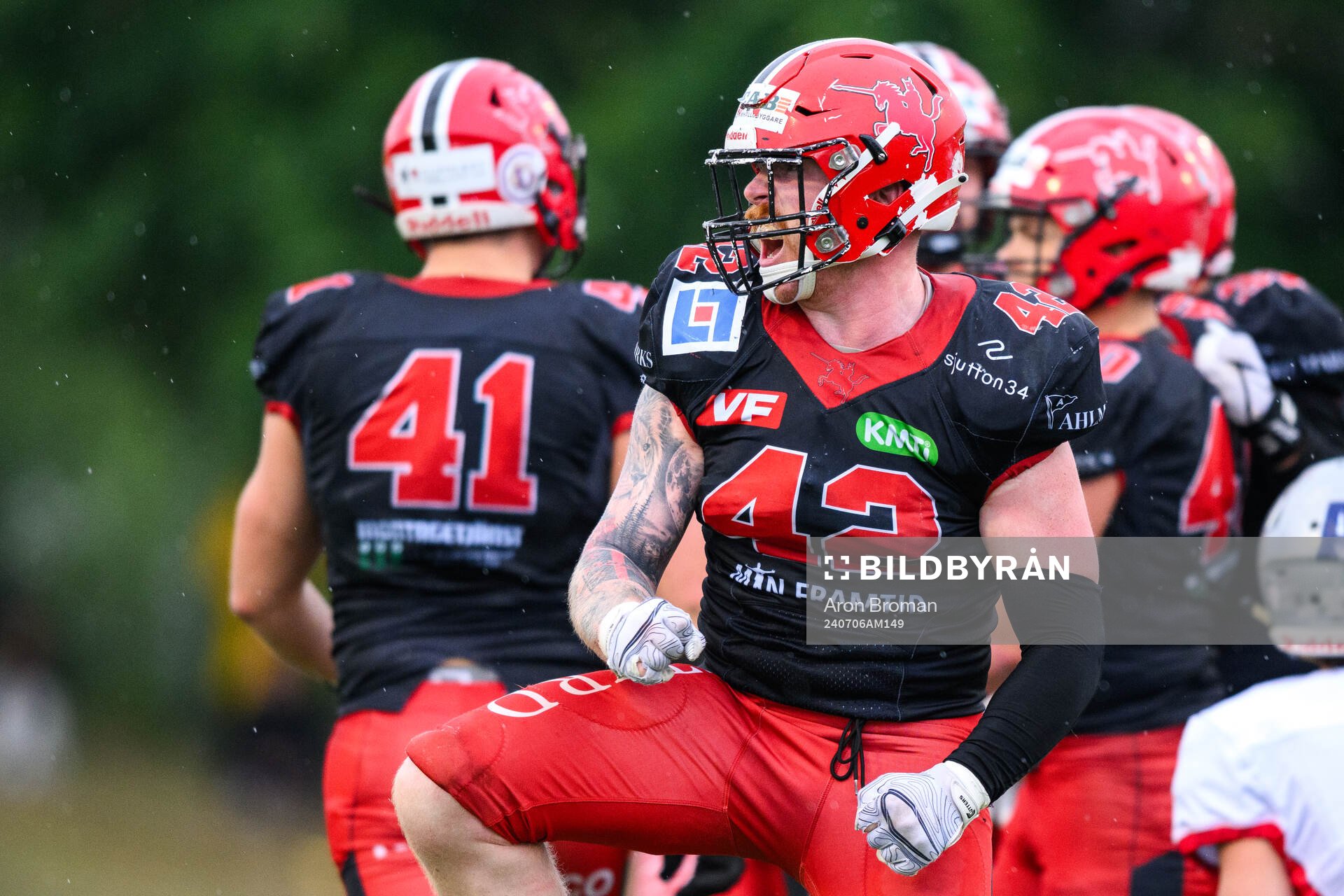 Carlstad Crusaders Mattias Eriksson jublar