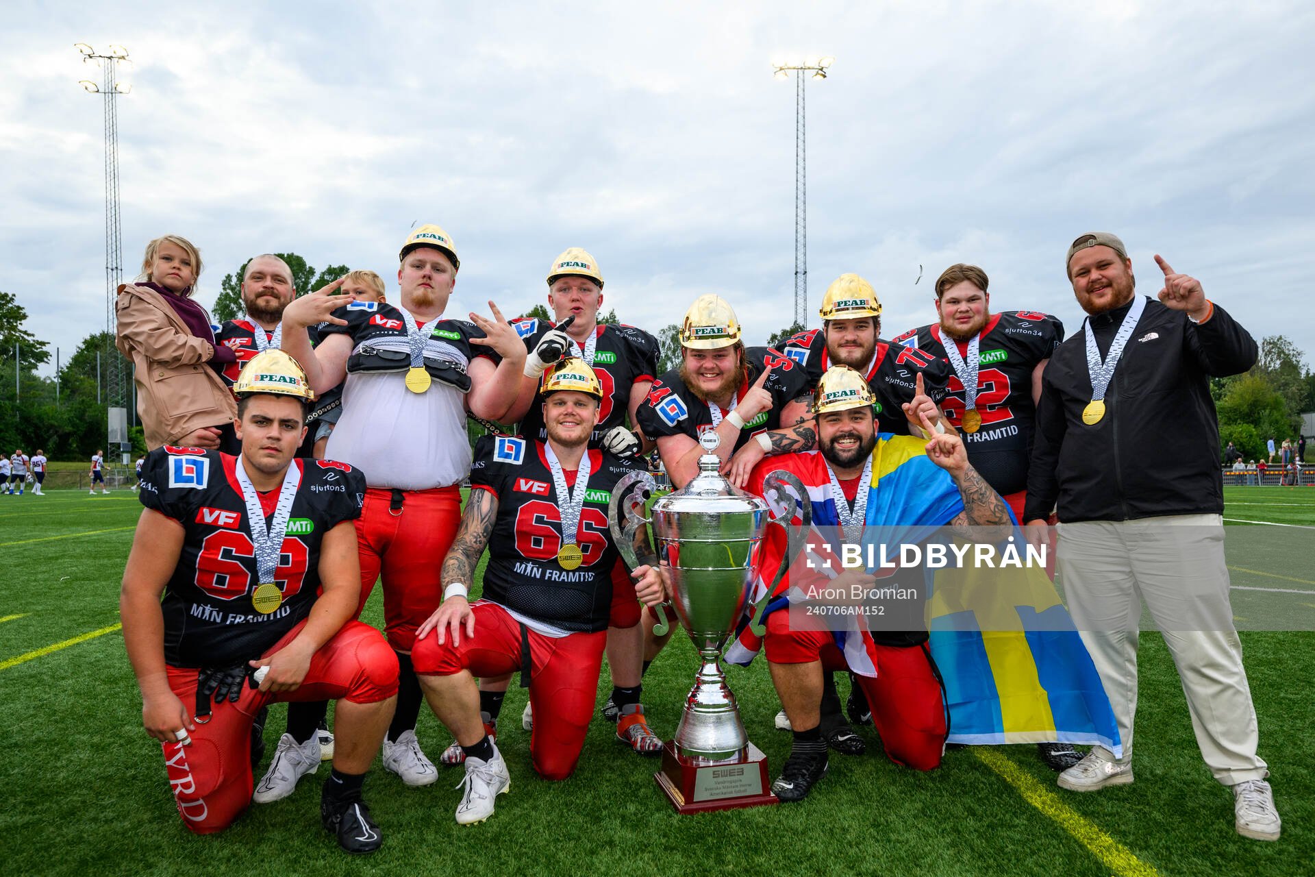 Carlstad Crusaders spelare jublar
