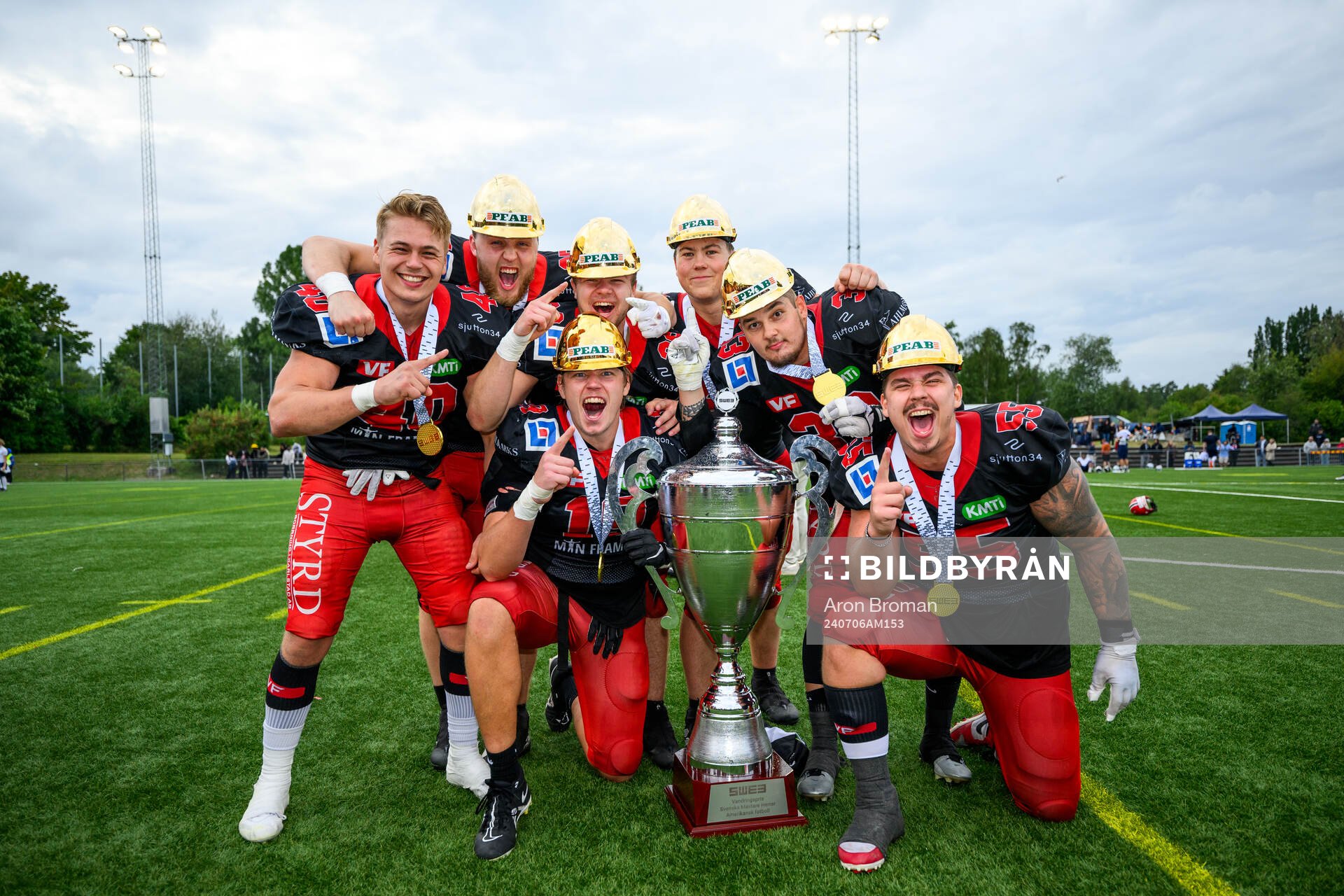 Carlstad Crusaders spelare jublar