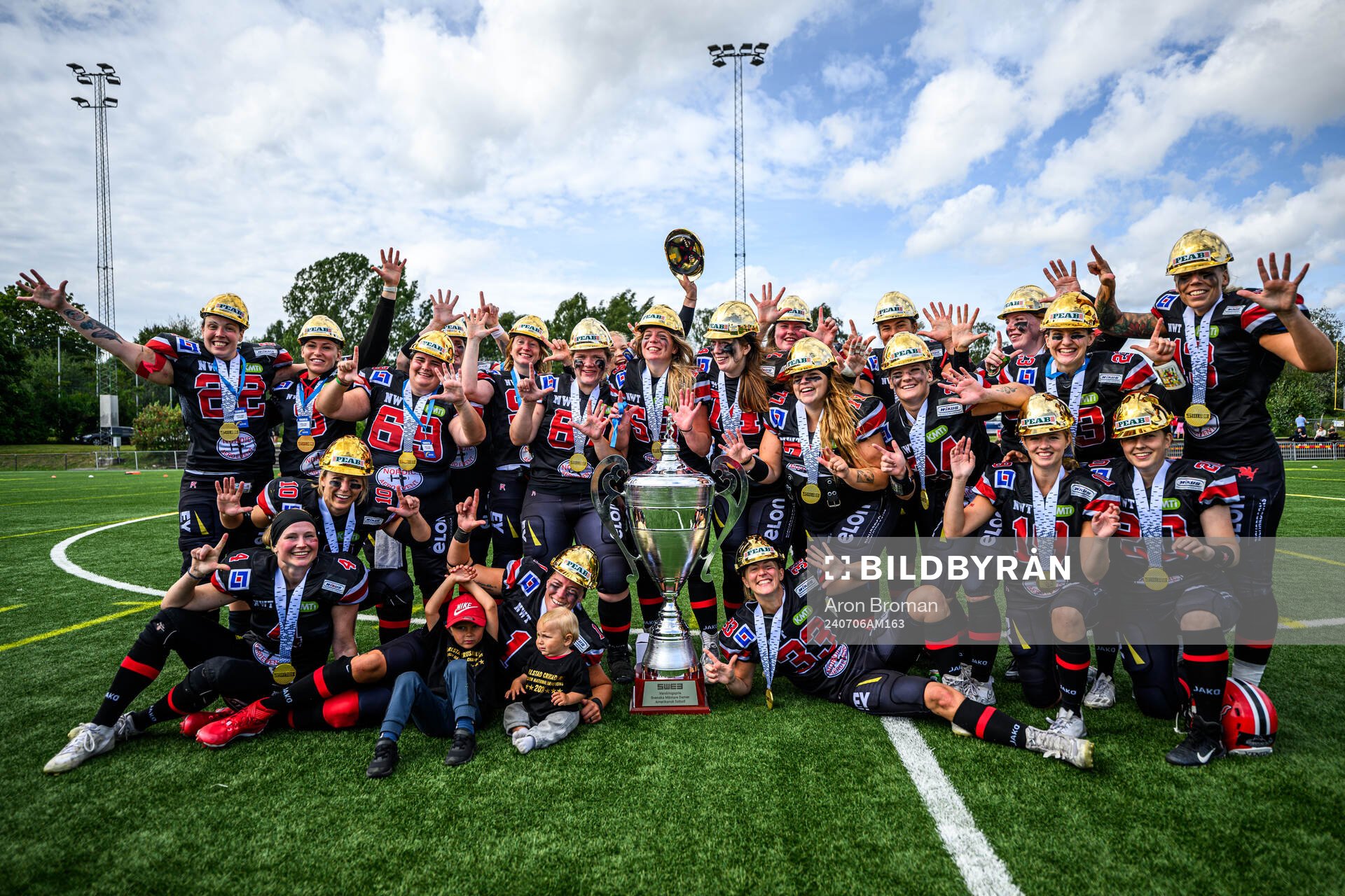 Carlstad Crusaders spelare jublar