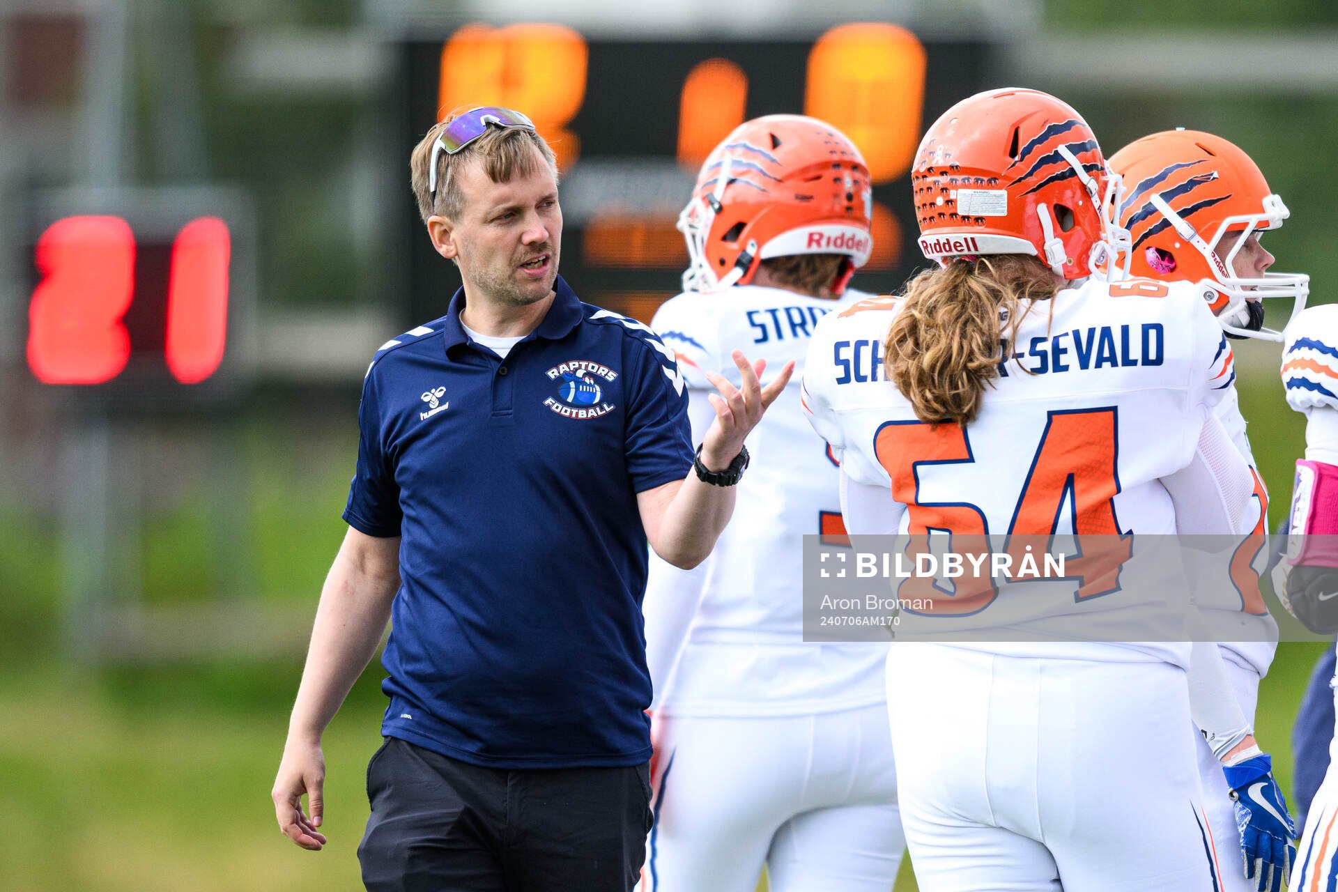 Copenhagen Raptors huvudtränare Lasse Schröder-Sevald