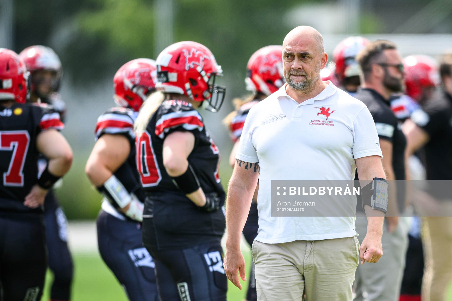 Carlstad Crusaders huvudtränare Henrik Dahl