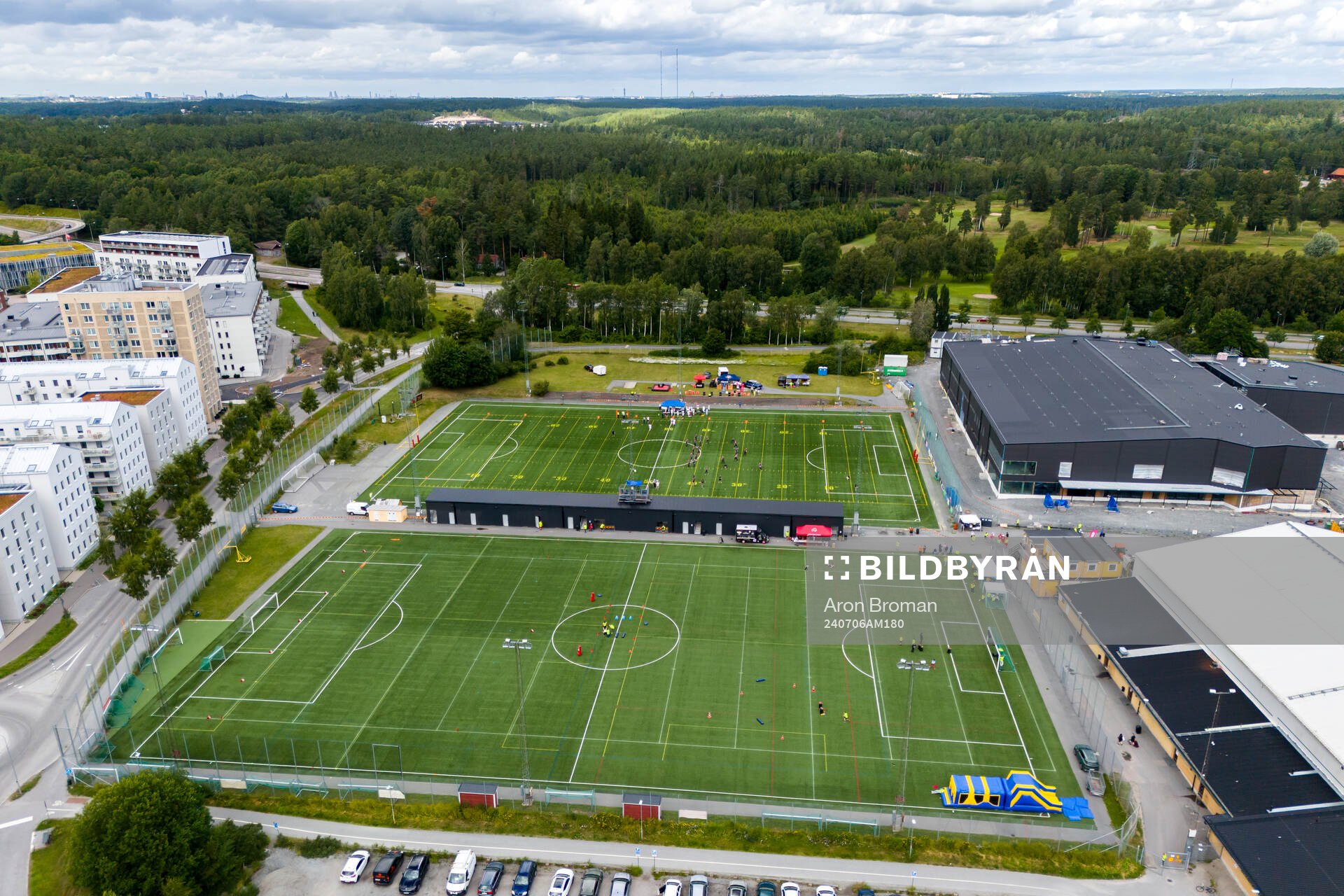 Drönarvy av Tyresövallen