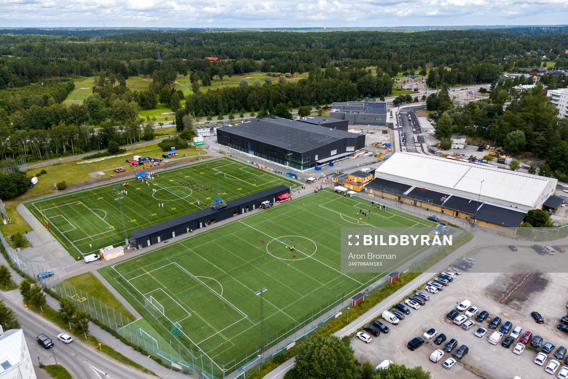 Drönarvy av Tyresövallen