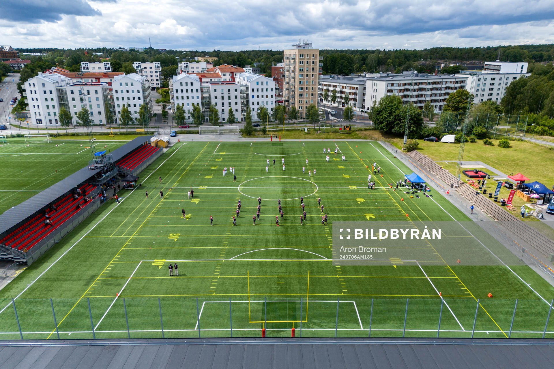 Drönarvy av Tyresövallen