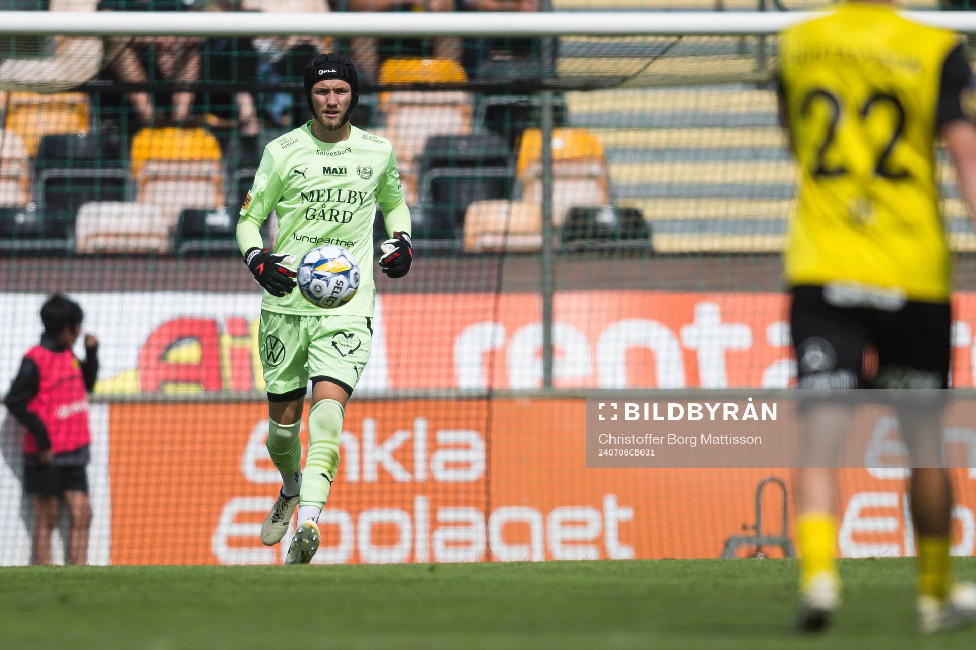 Mjällbys målvakt Noel Törnqvist