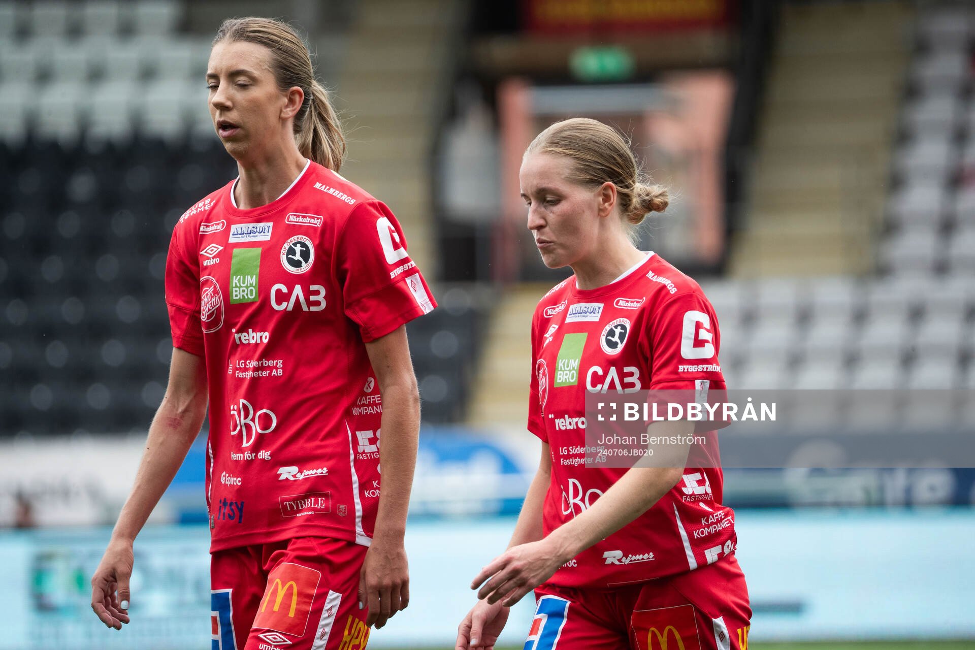 KIF Örebros Wilma Öhman och Beatrice Gärds deppar
