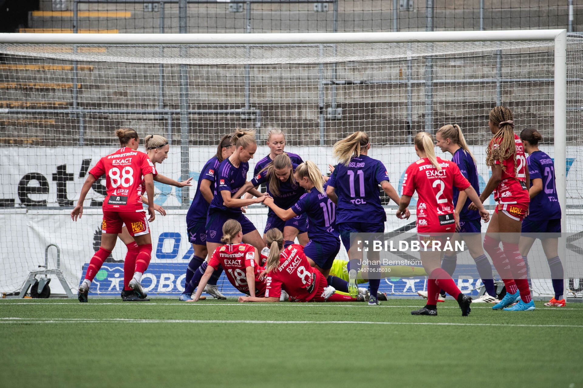 KIF Örebros och Djurgårdens spelare