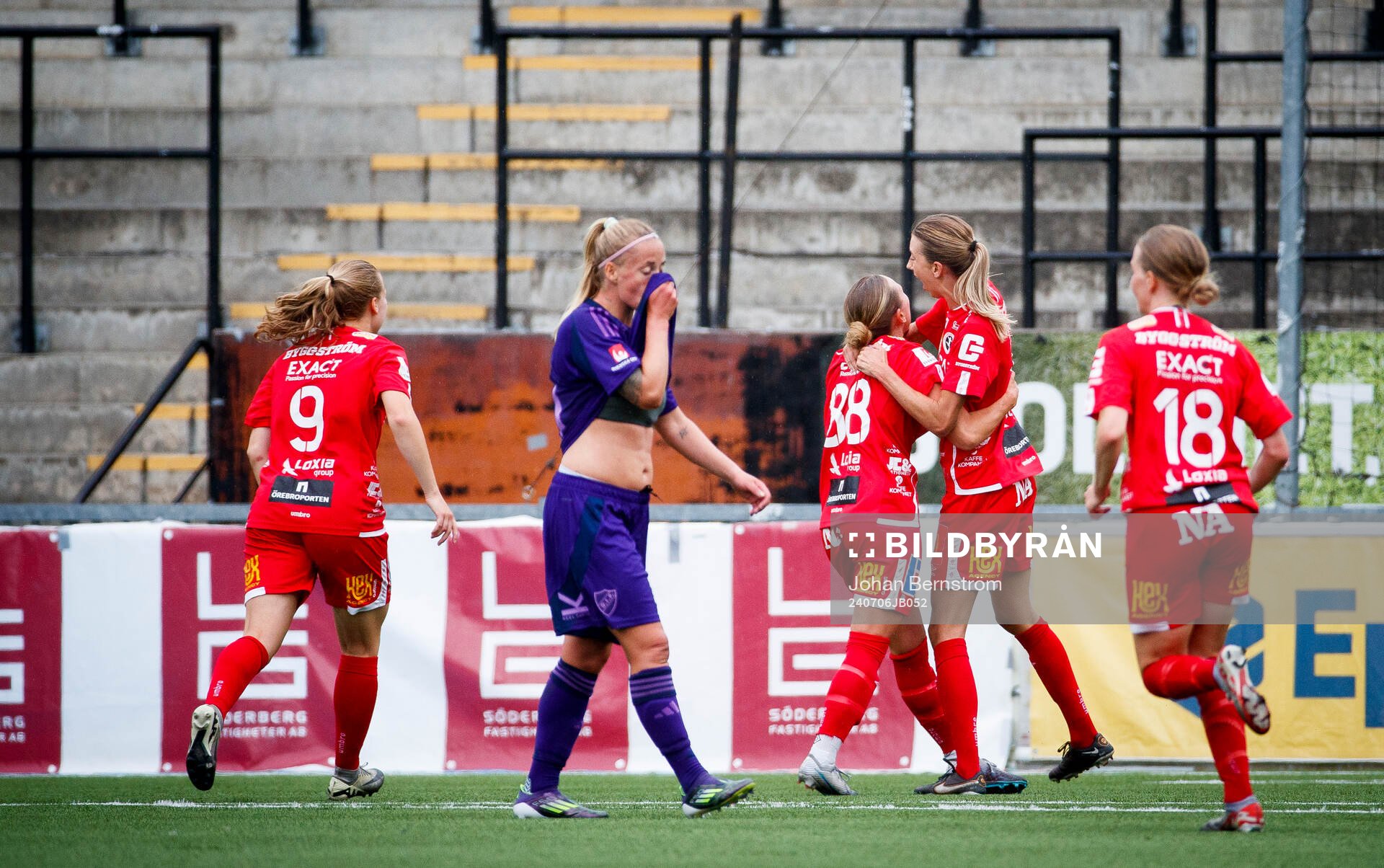 Djurgårdens Therese Åsland deppar