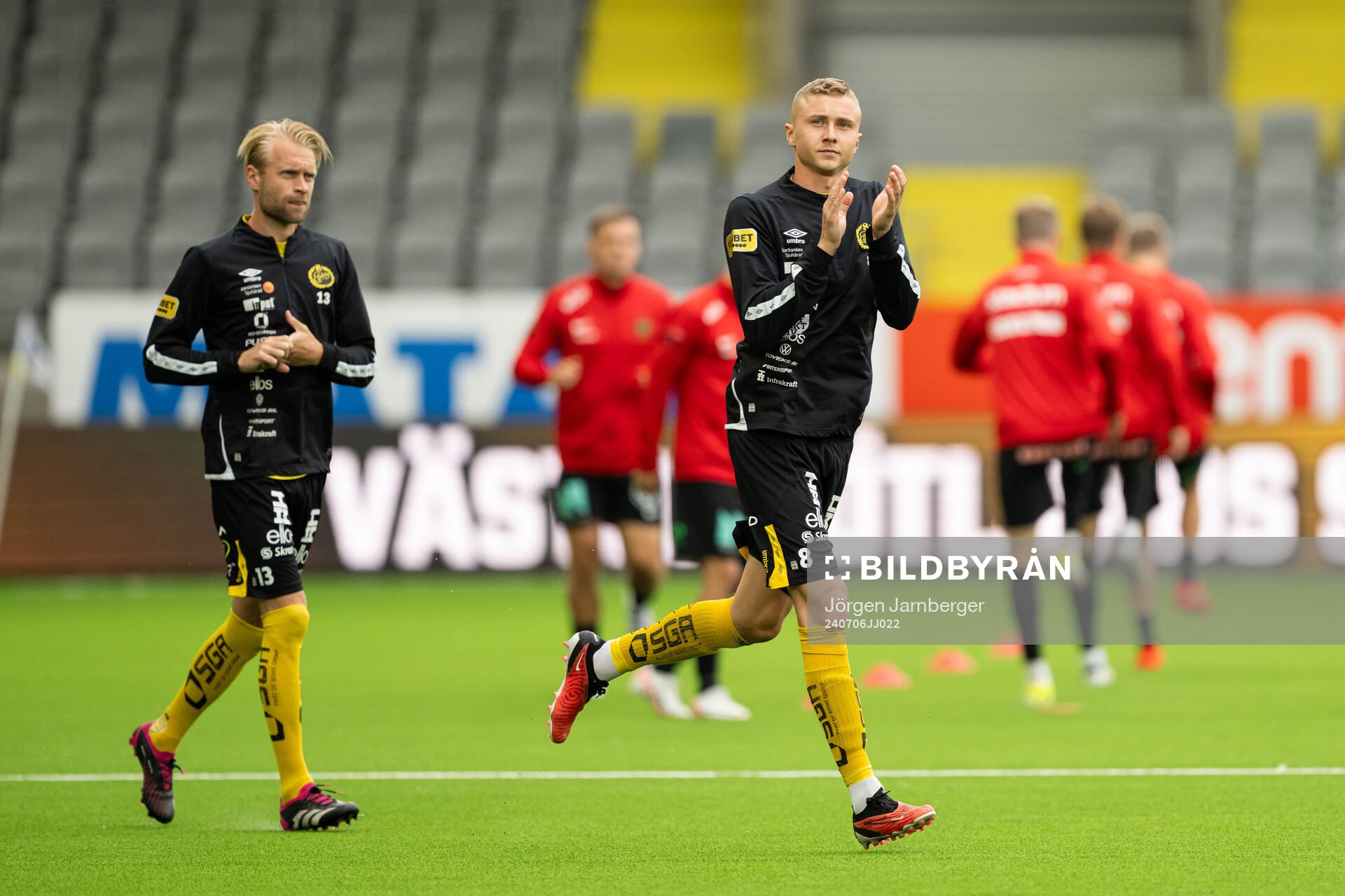 Elfsborgs Johan Larsson och Sebastian Holmen