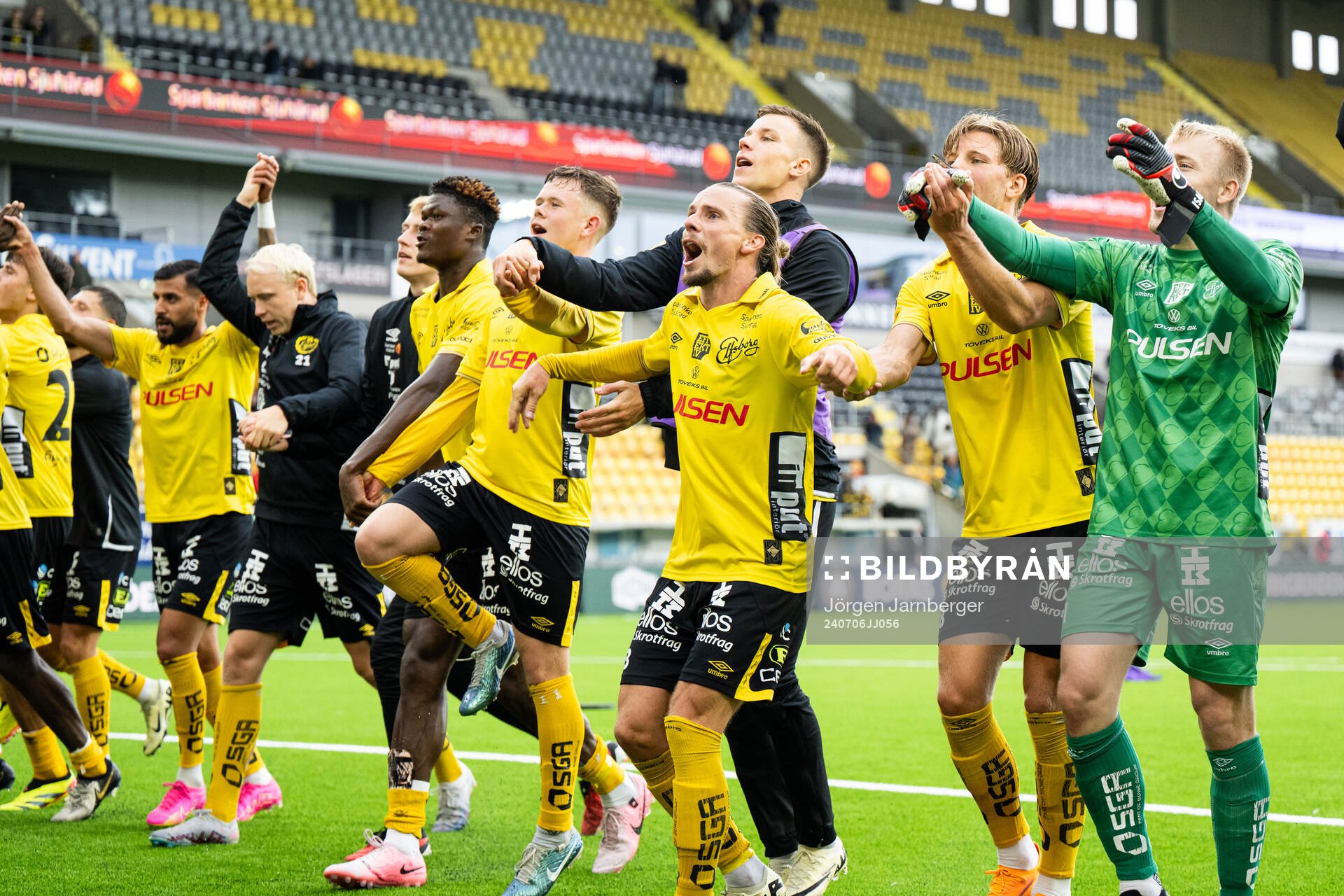 Elfsborgs spelare jublar