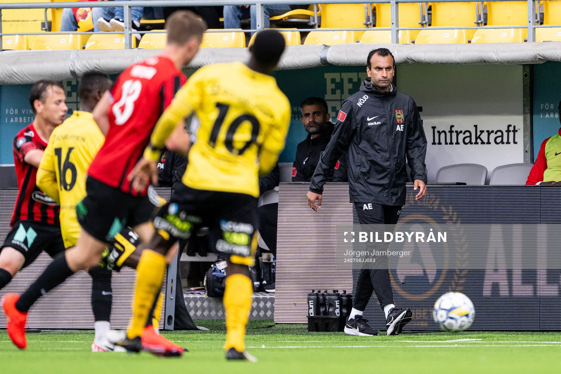 Brommapojkarnas tränare Andreas Engelmark
