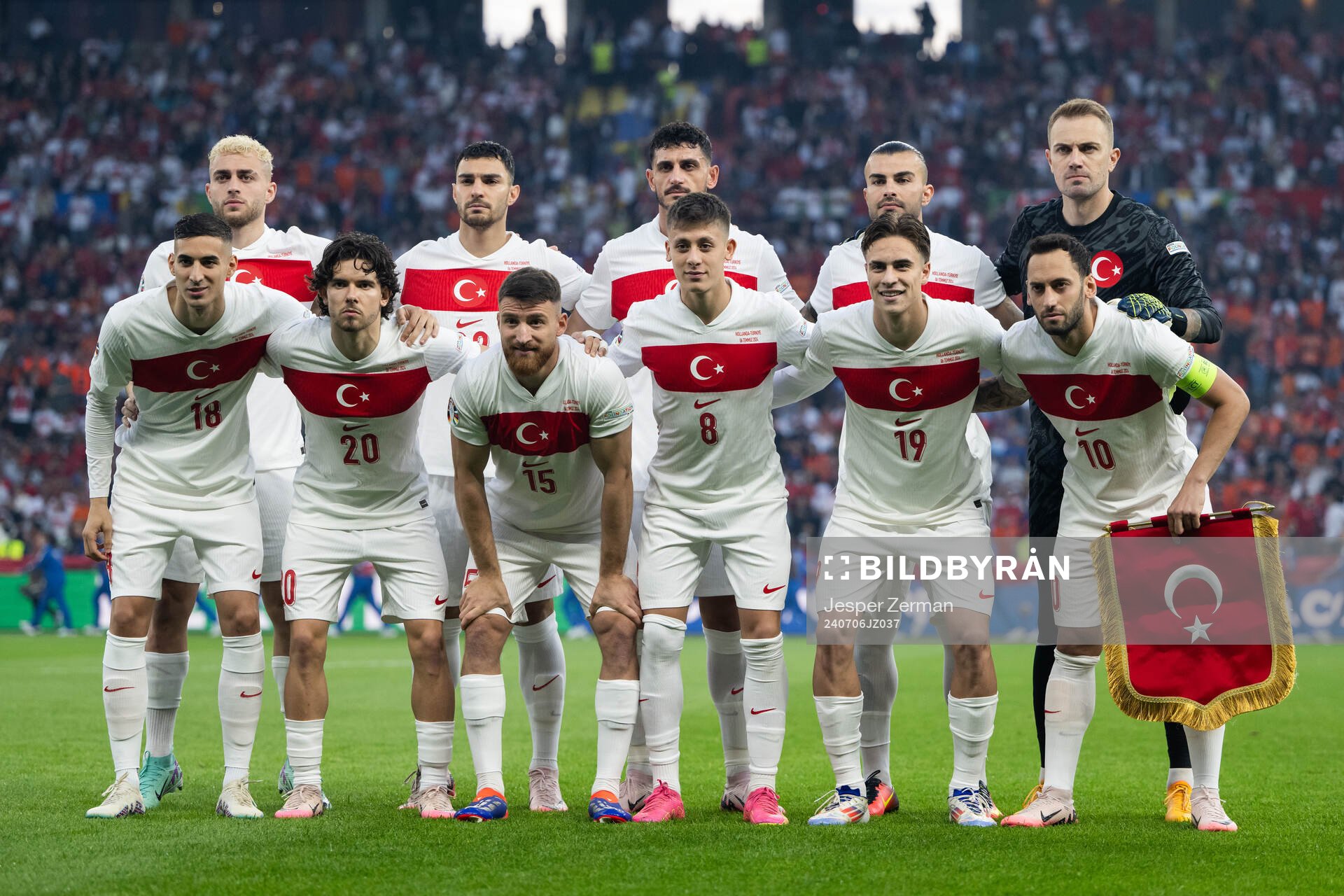 The starting eleven of Turkey