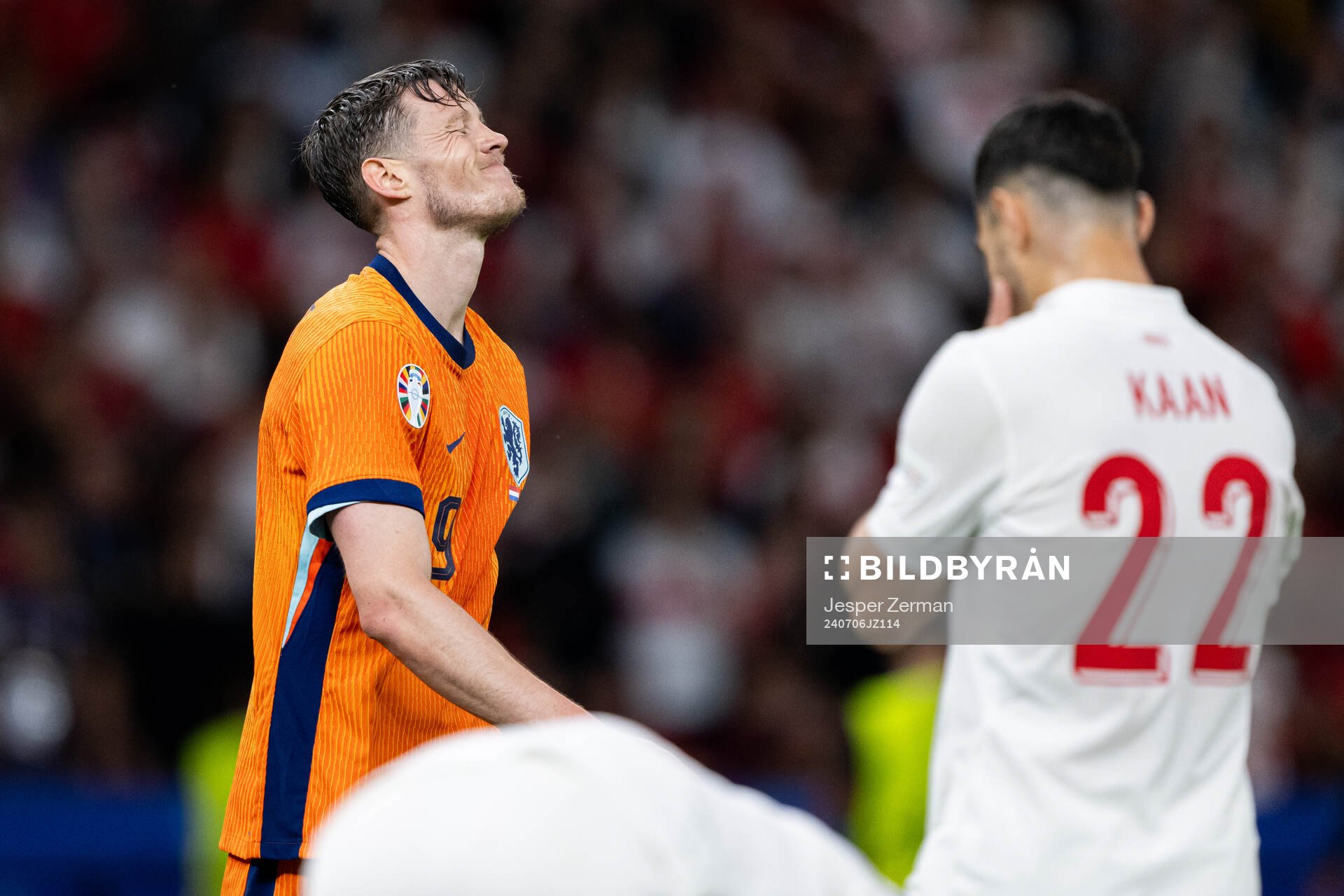 Wout Weghorst of Netherlands looks dejected