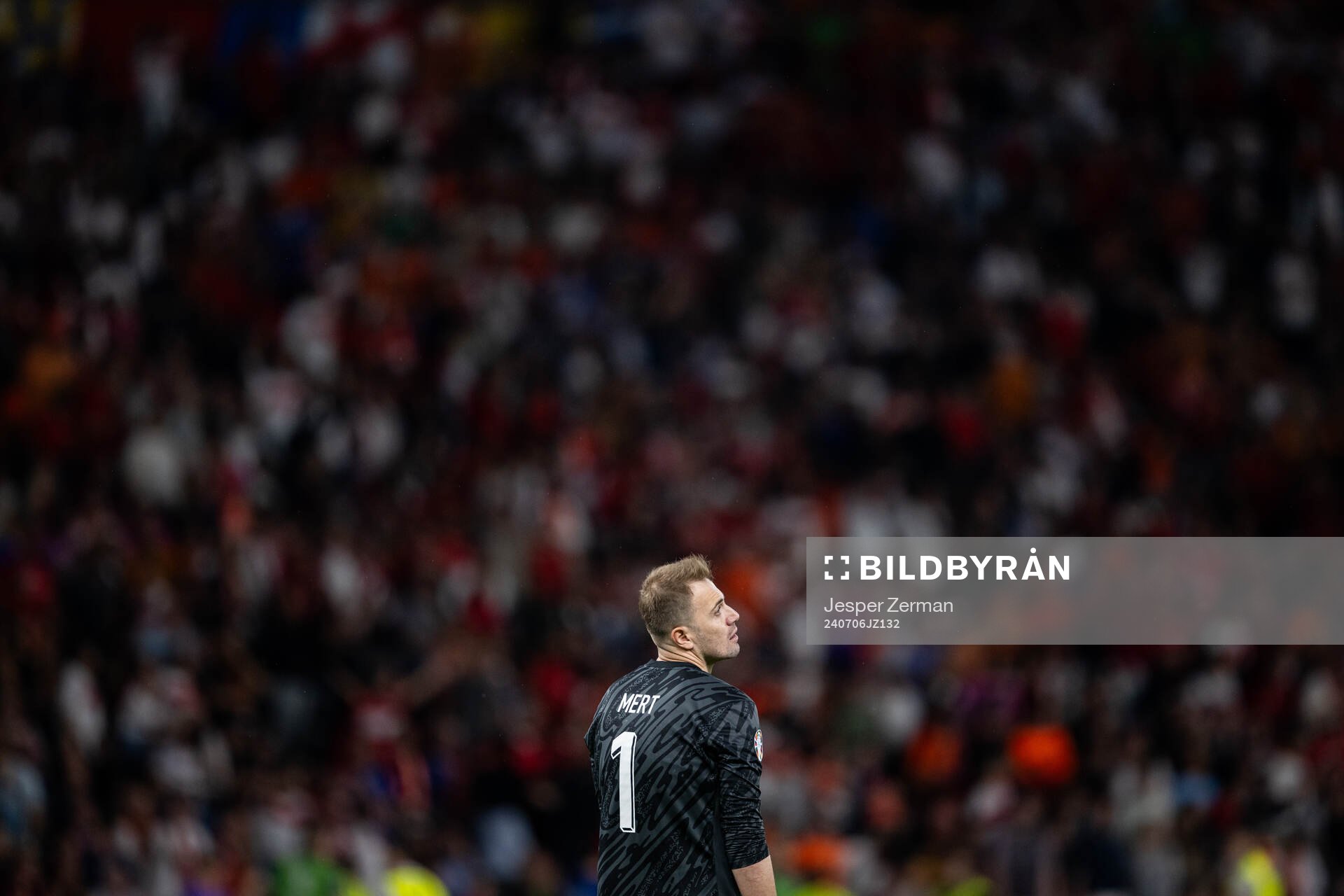 Goalkeeper Mert Gunok of Turkey looks dejected