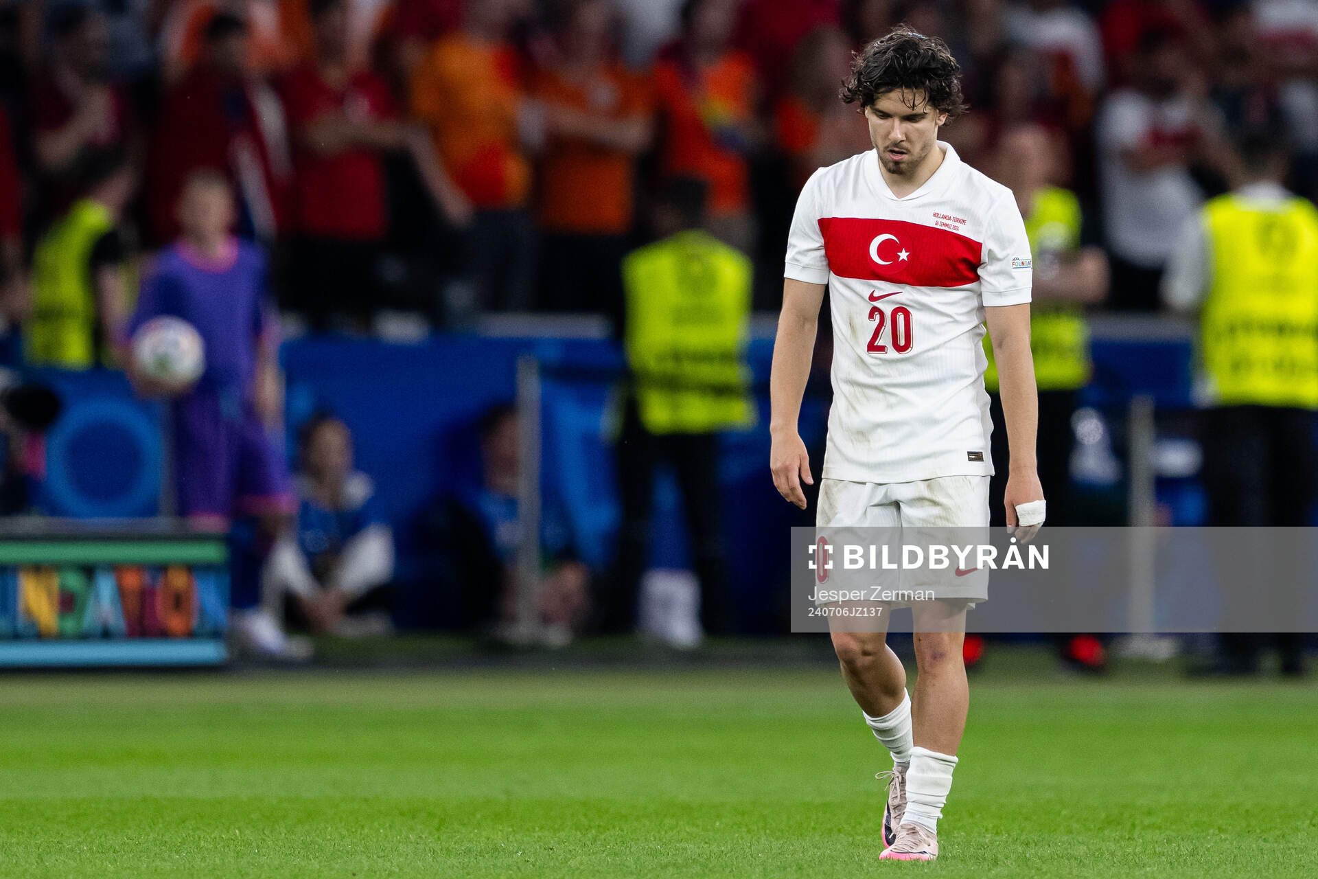 Ferdi Kadiouglu of Turkey looks dejected