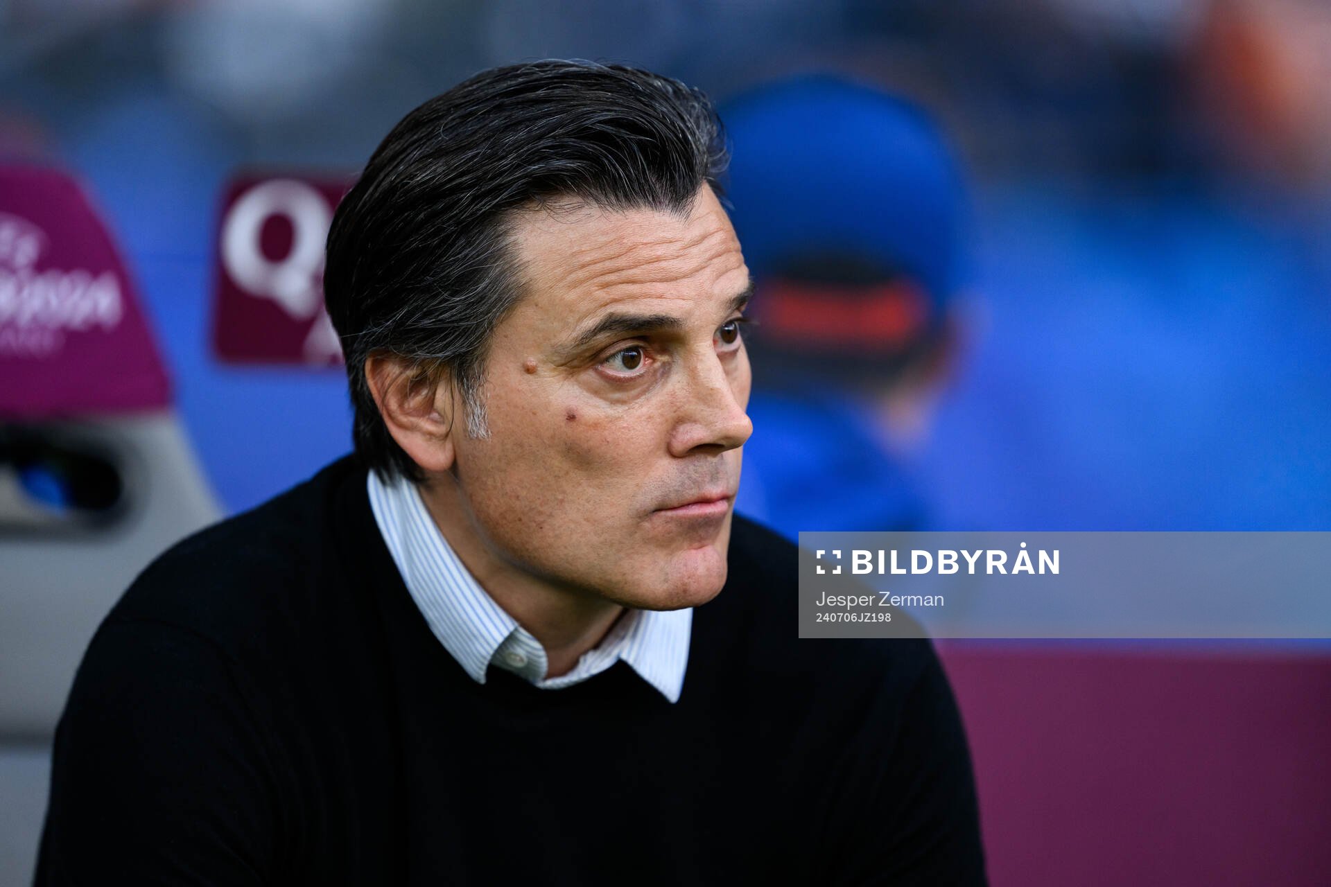 Head coach Vincenzo Montella of Turkey during the UEFA Euro 2024 Football Championship quarterfinal between Netherlands and Turkey on July 6, 2024 in Berlin.