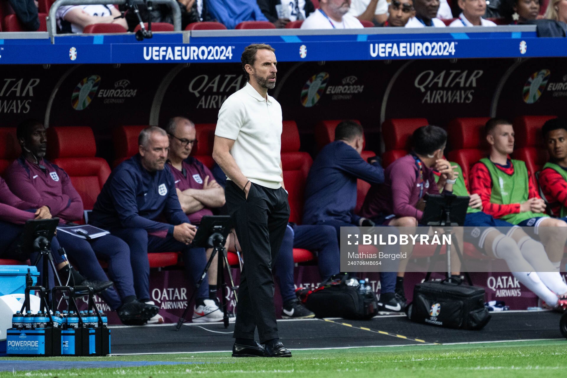 Head coach Gareth Southgate of England