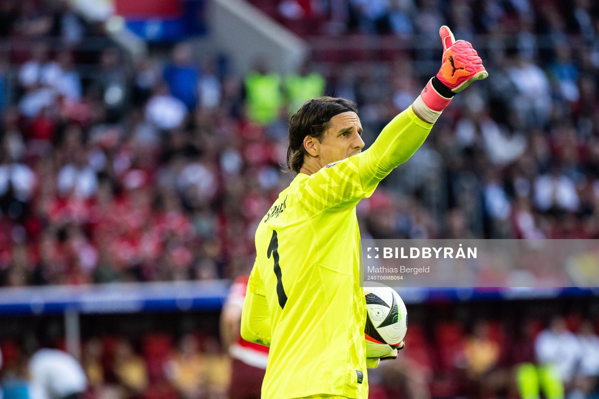 Goalkeeper Yann Sommer of Switzerland