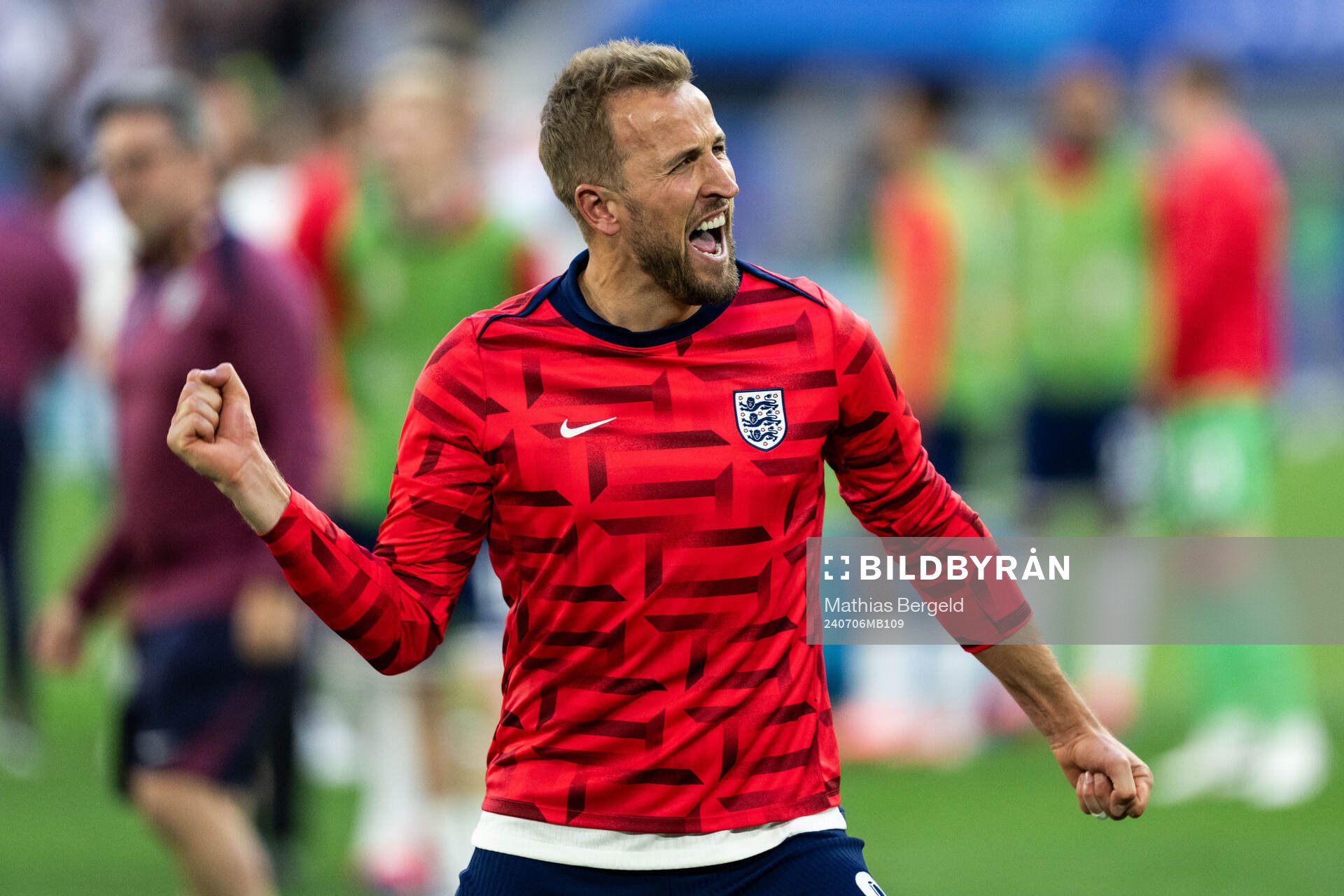 Harry Kane of England celebrates