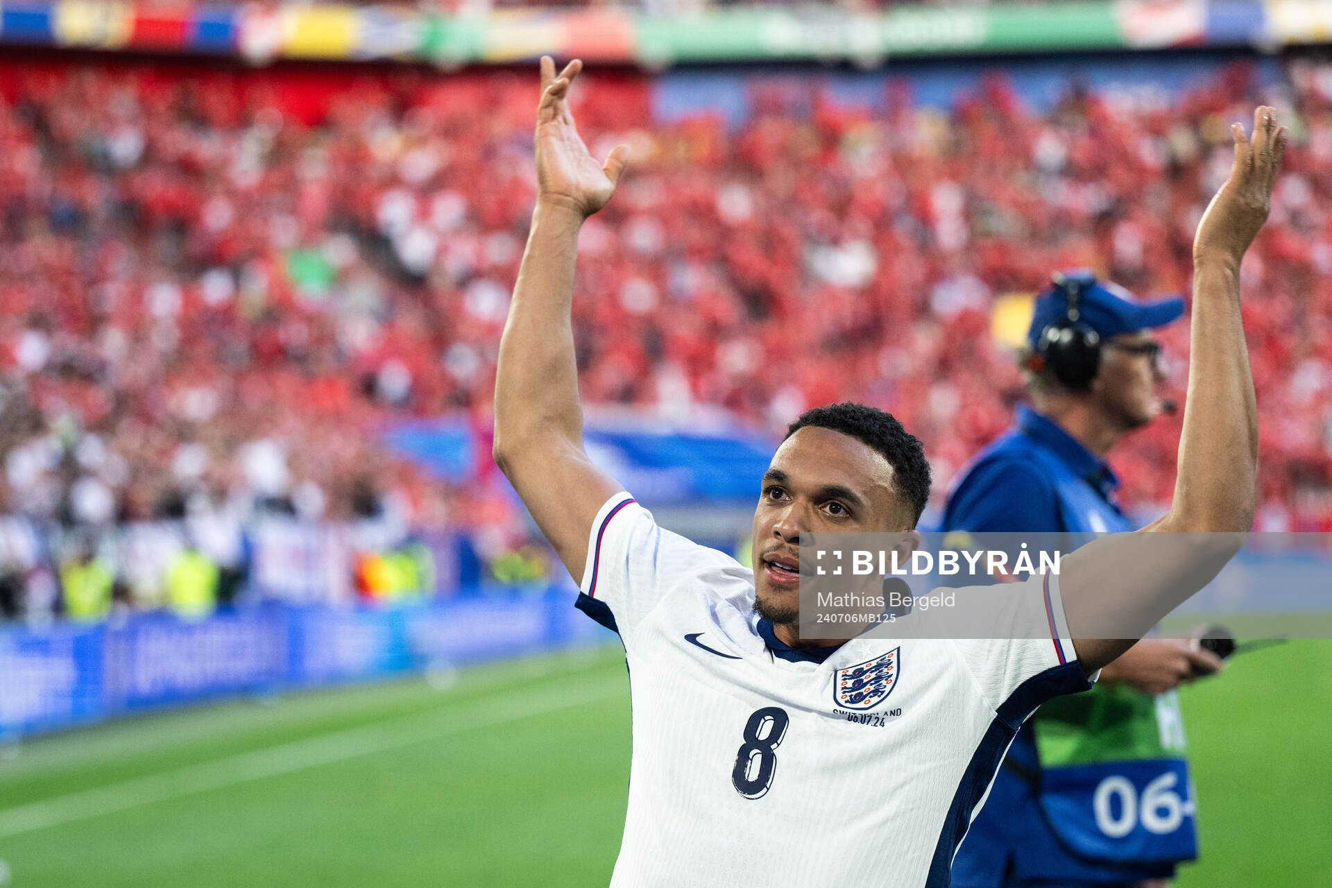 Trent Alexander-Arnold of England celebrates