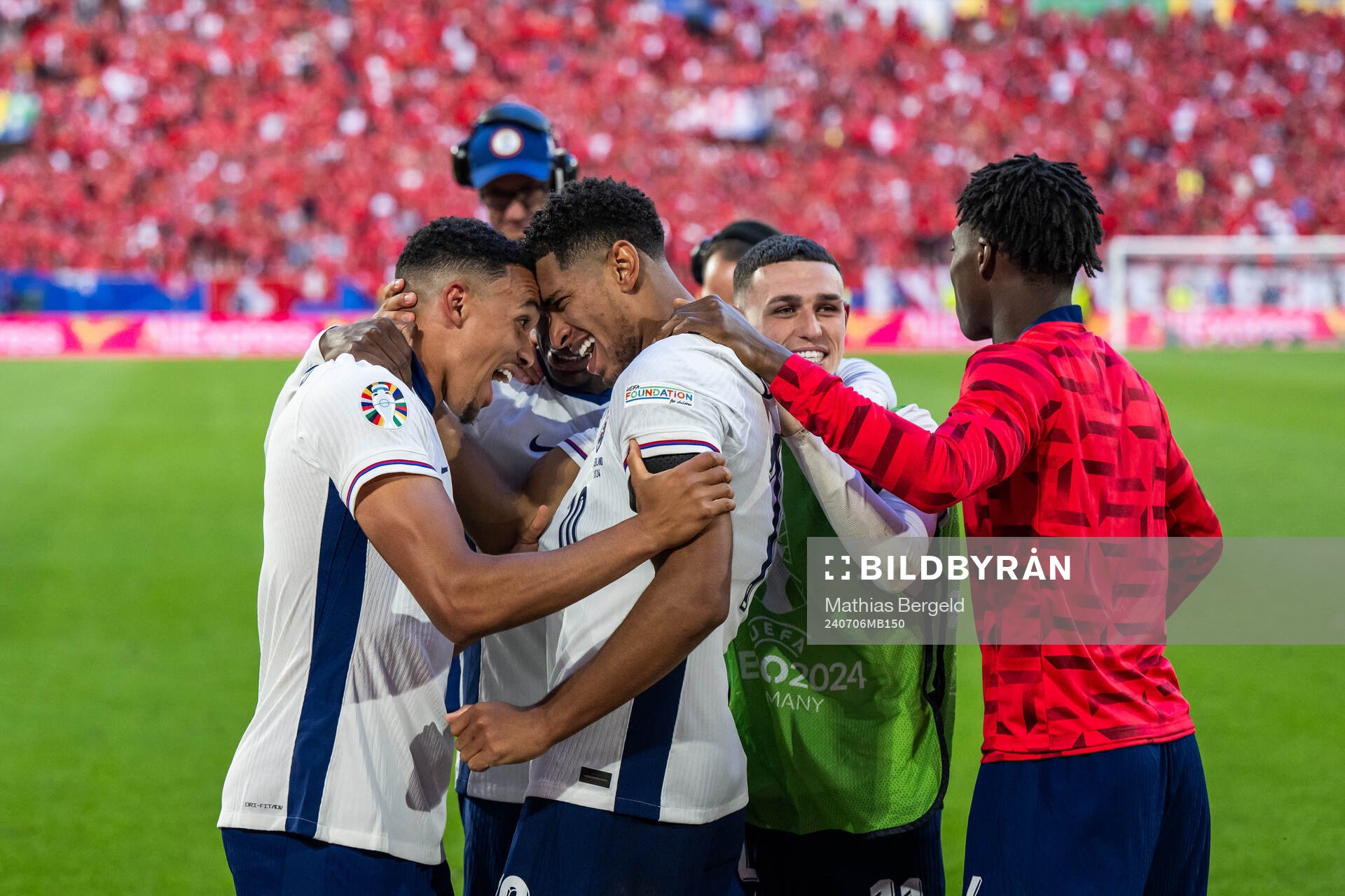 Trent Alexander-Arnold, Jude Bellingham, Phil Foden and