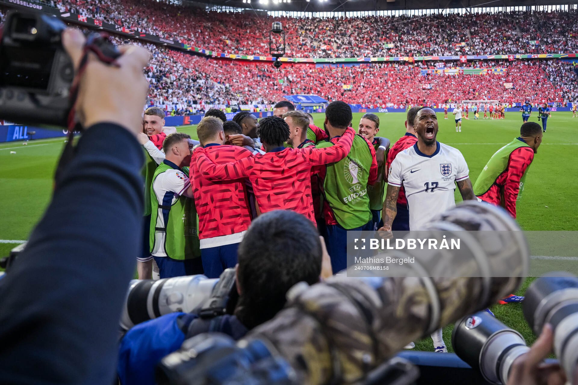 Ivan Toney of England celebrates