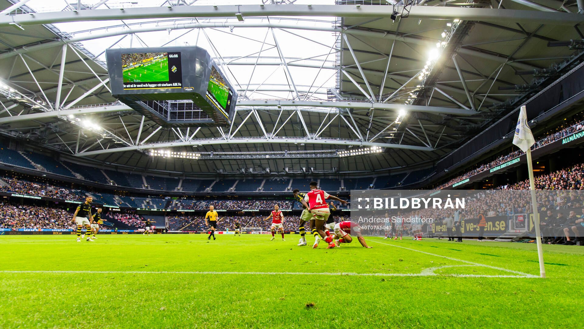 Vy över Friends Arena