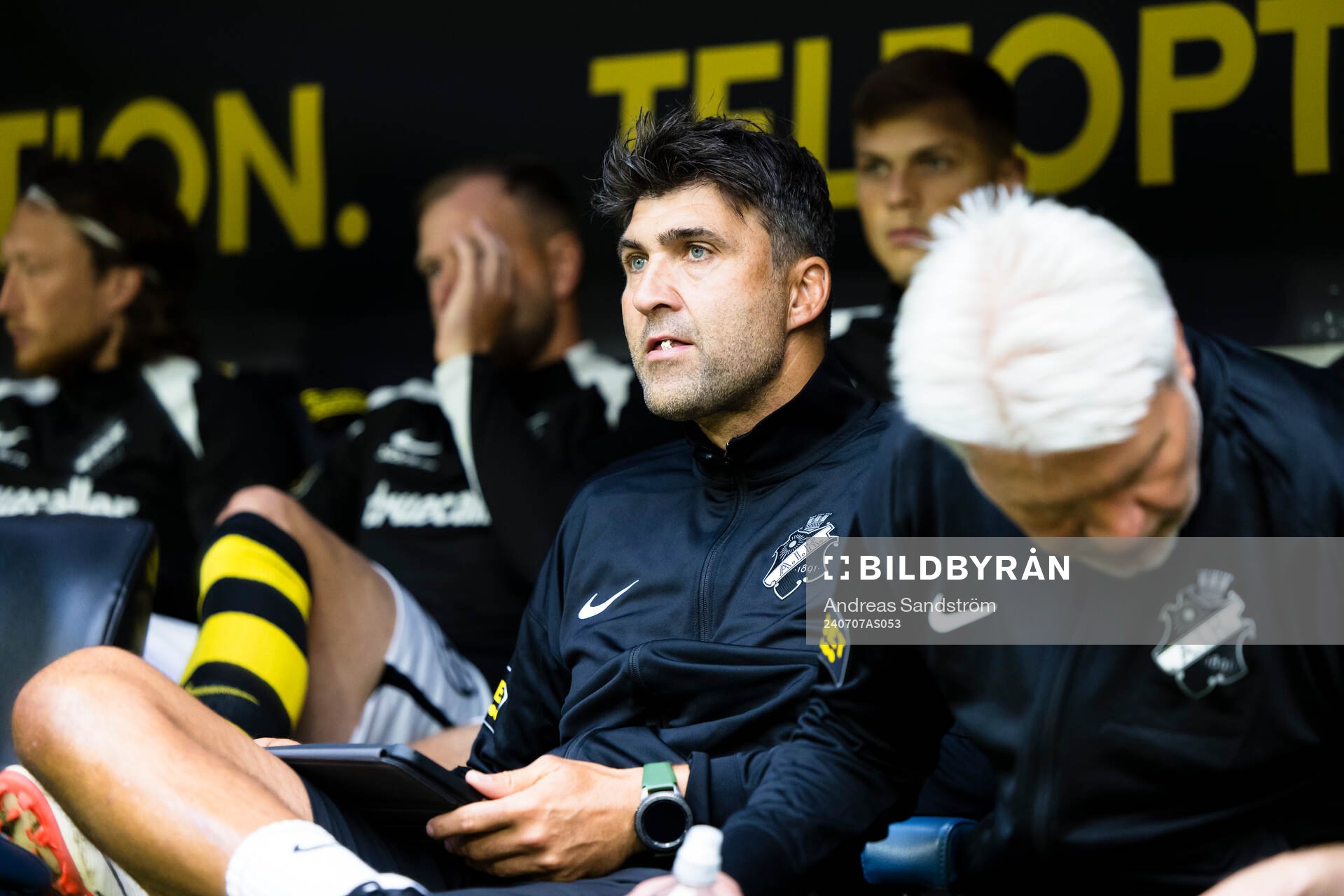 AIKs assisterande tränare Kyriakos Stamatopoulos