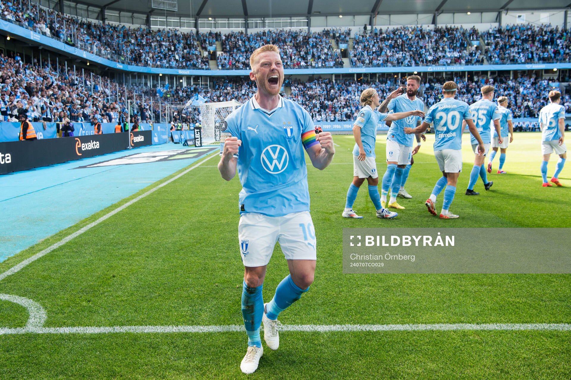 Malmö FFs Anders Christiansen jublar