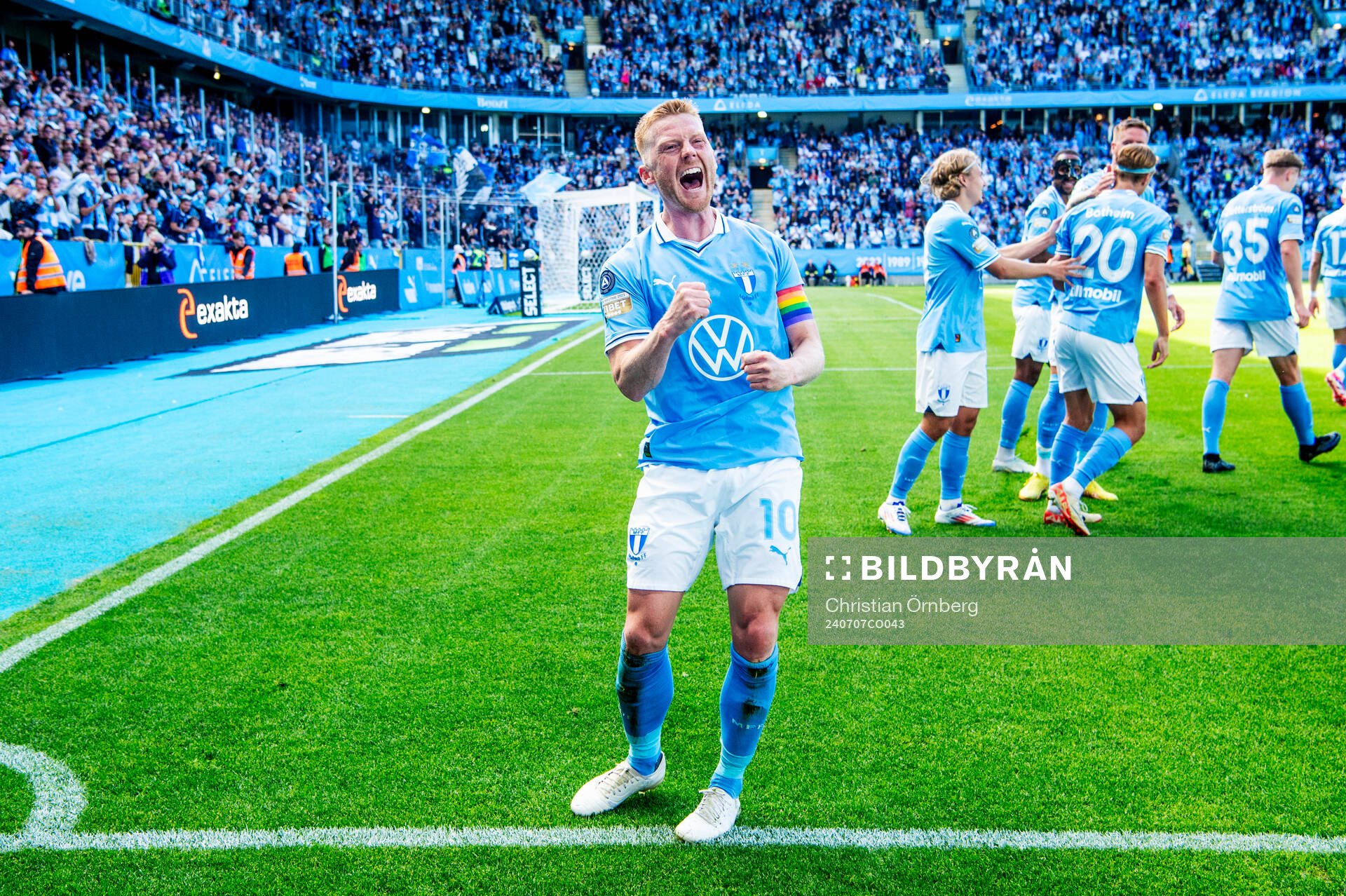 Malmö FFs Anders Christiansen jublar