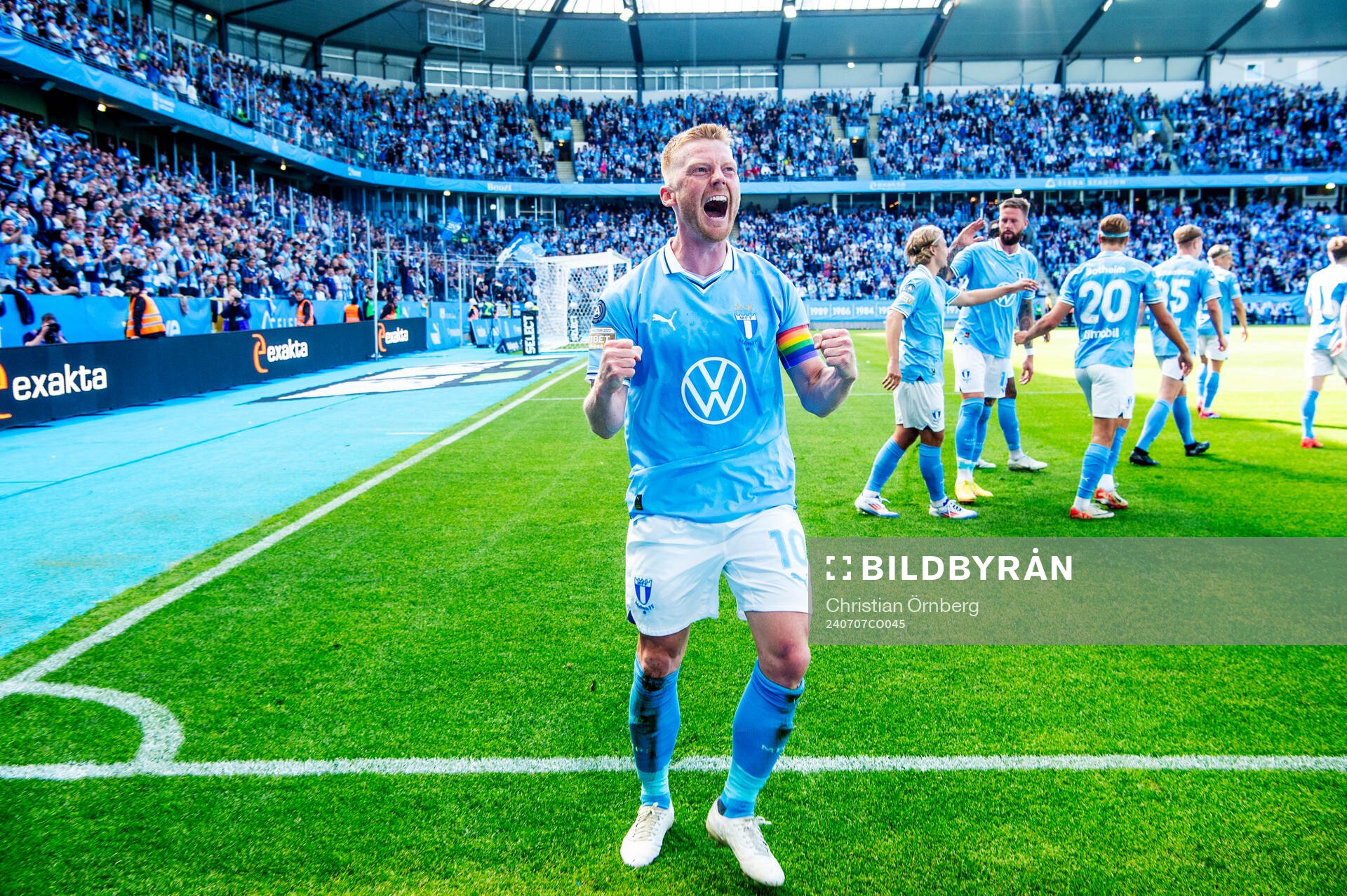 Malmö FFs Anders Christiansen jublar