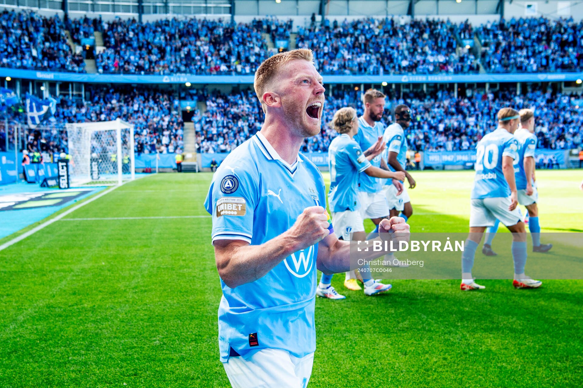 Malmö FFs Anders Christiansen jublar
