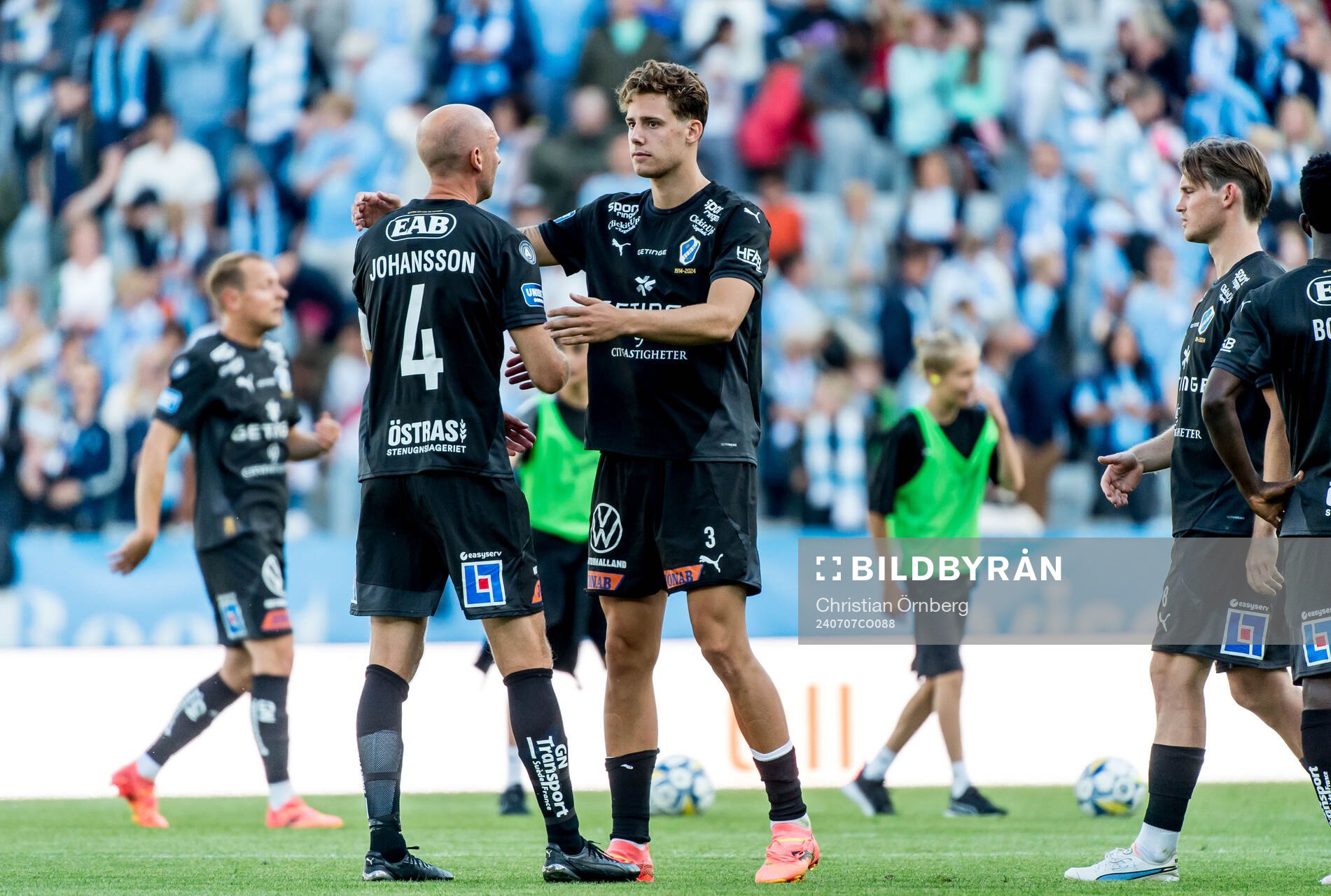 Halmstads Andreas Johansson och Gabriel Wallentin deppar