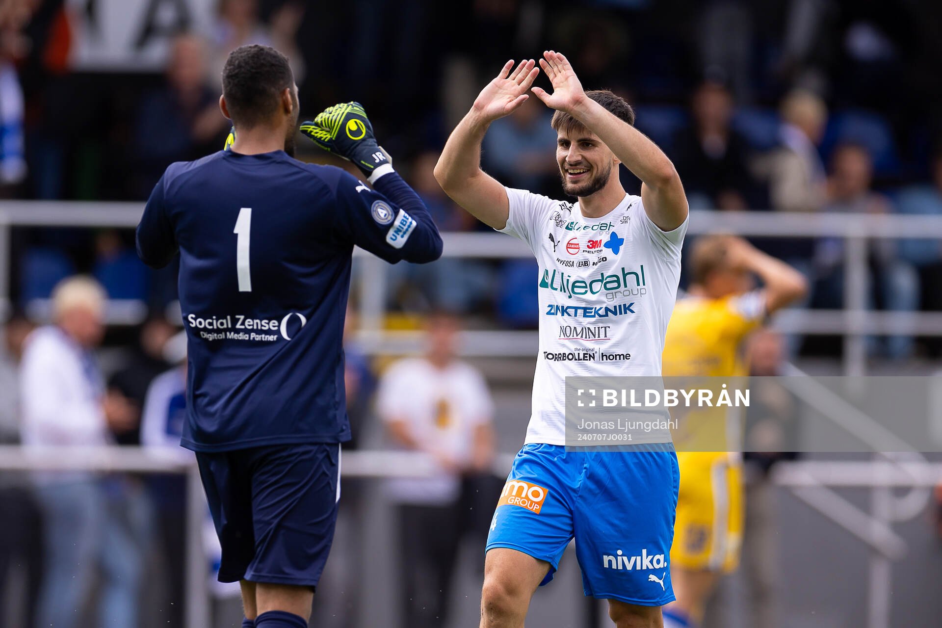 Värnamos målvakt Jonathan Ursin Rasheed och Emin