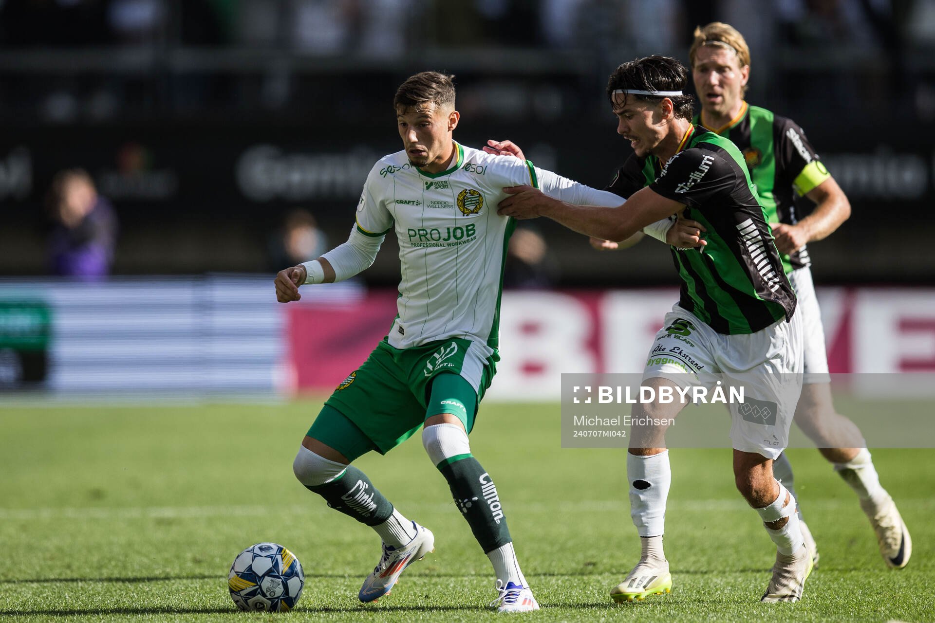 Hammarbys Viktor Dukanovic och GAIS William Milovanovic