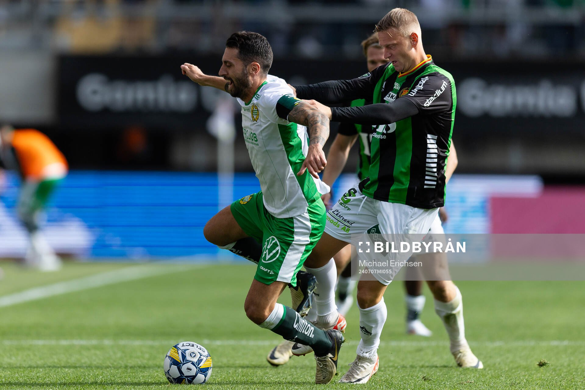 Hammarbys Nahir Besara och GAIS Joackim Åberg